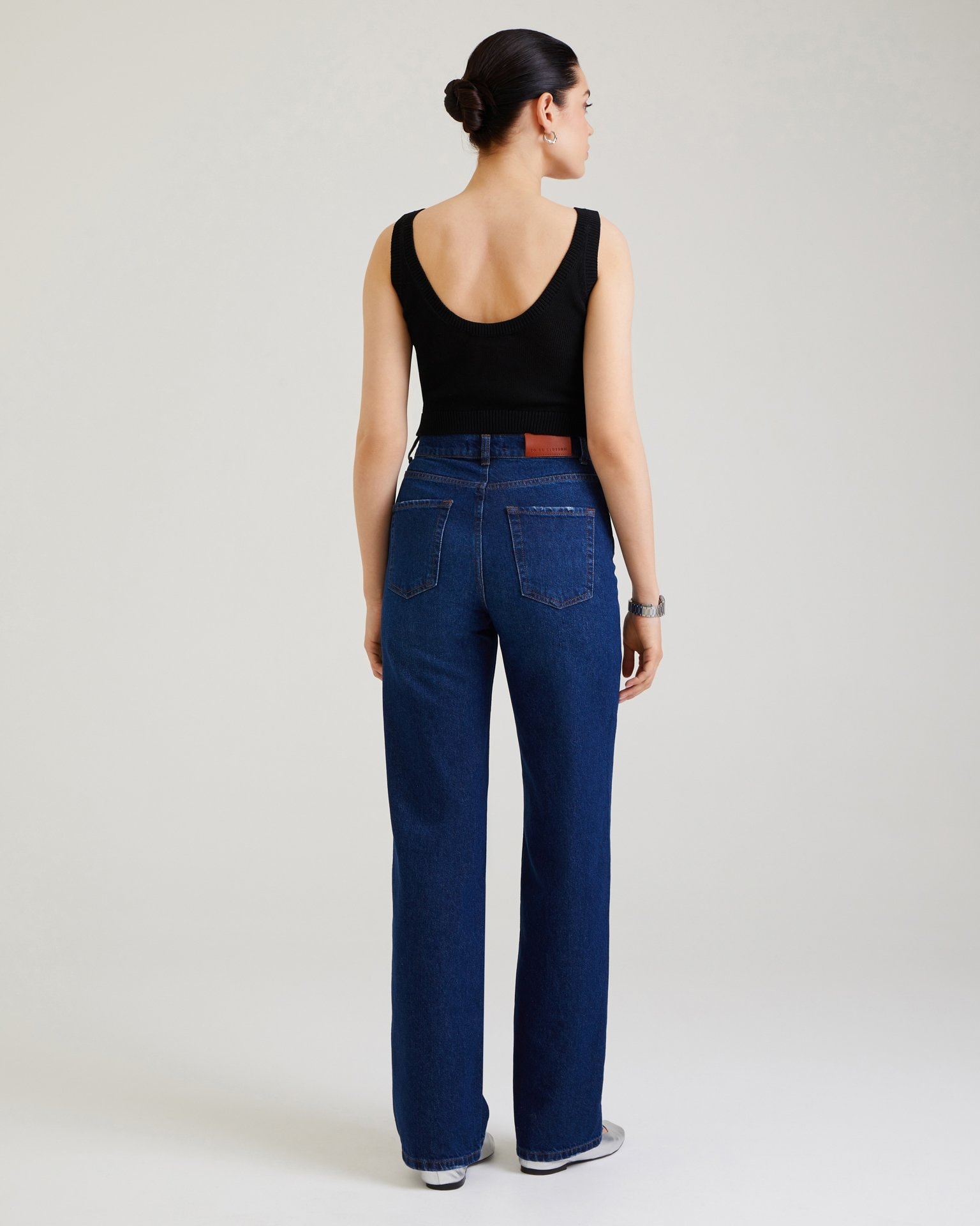 Navy blue jeans, Blue — photo 4