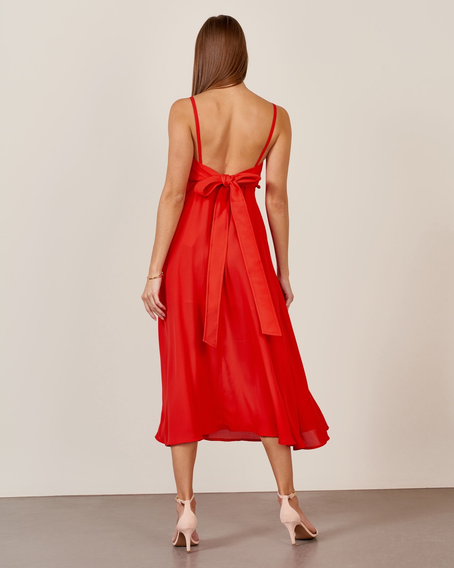Slip dress, Red — photo 3