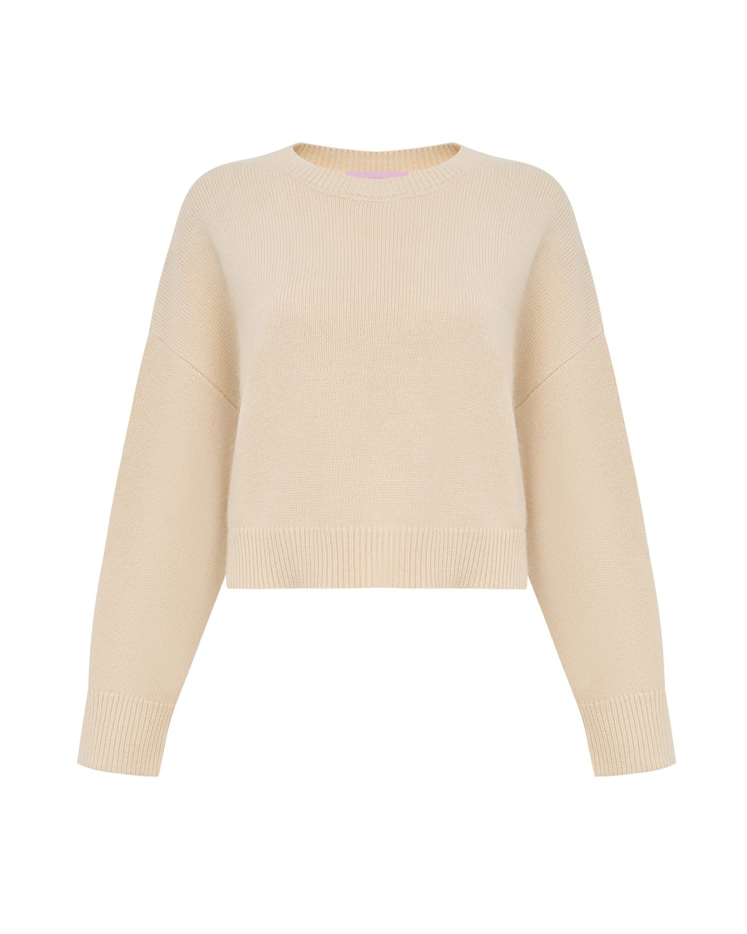 Cropped beige jumper, Beige — photo 6