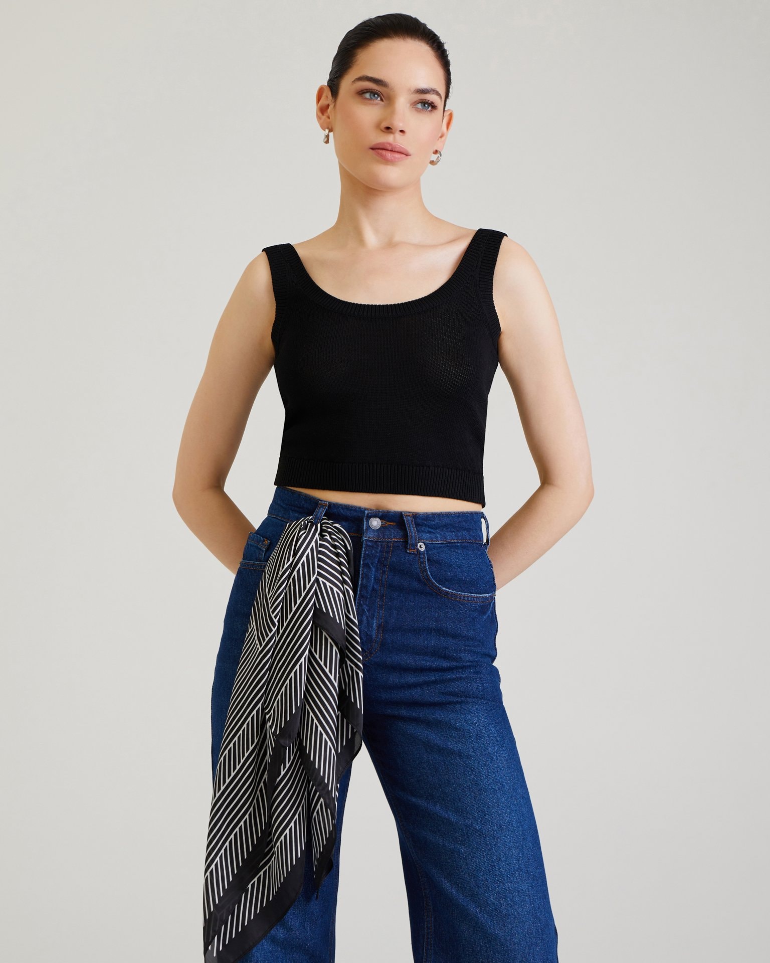 Navy blue jeans, Blue — photo 5