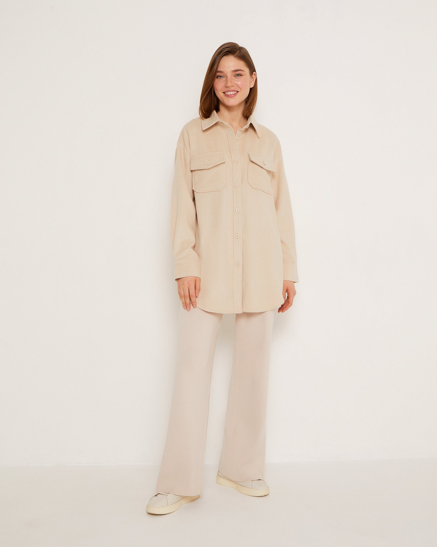 Wool shirt, Beige — photo 8