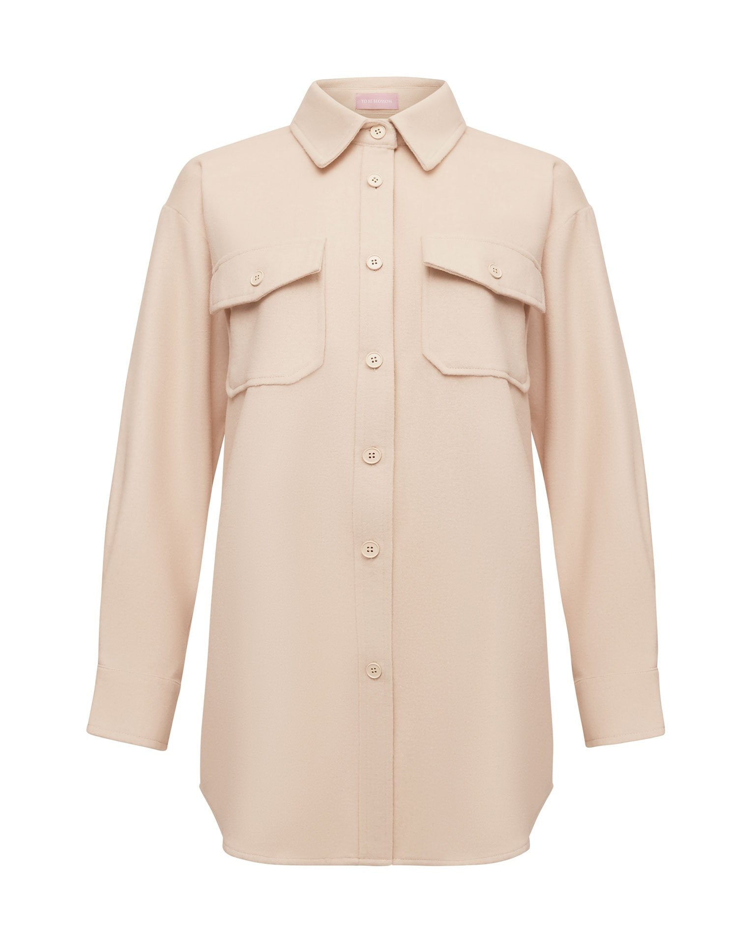 Wool shirt, Beige