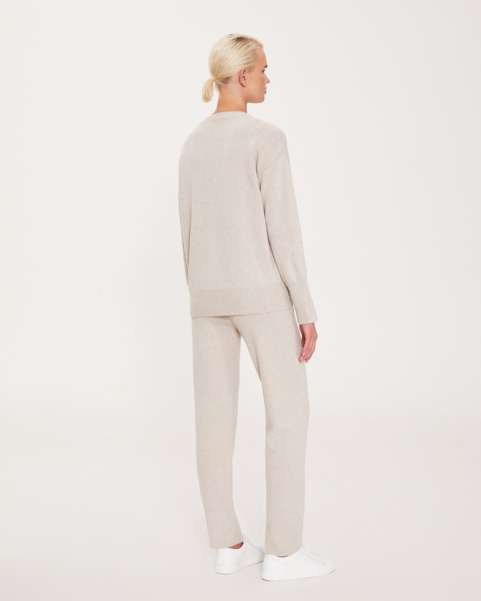 Set with a longline jumper, Beige — photo 3