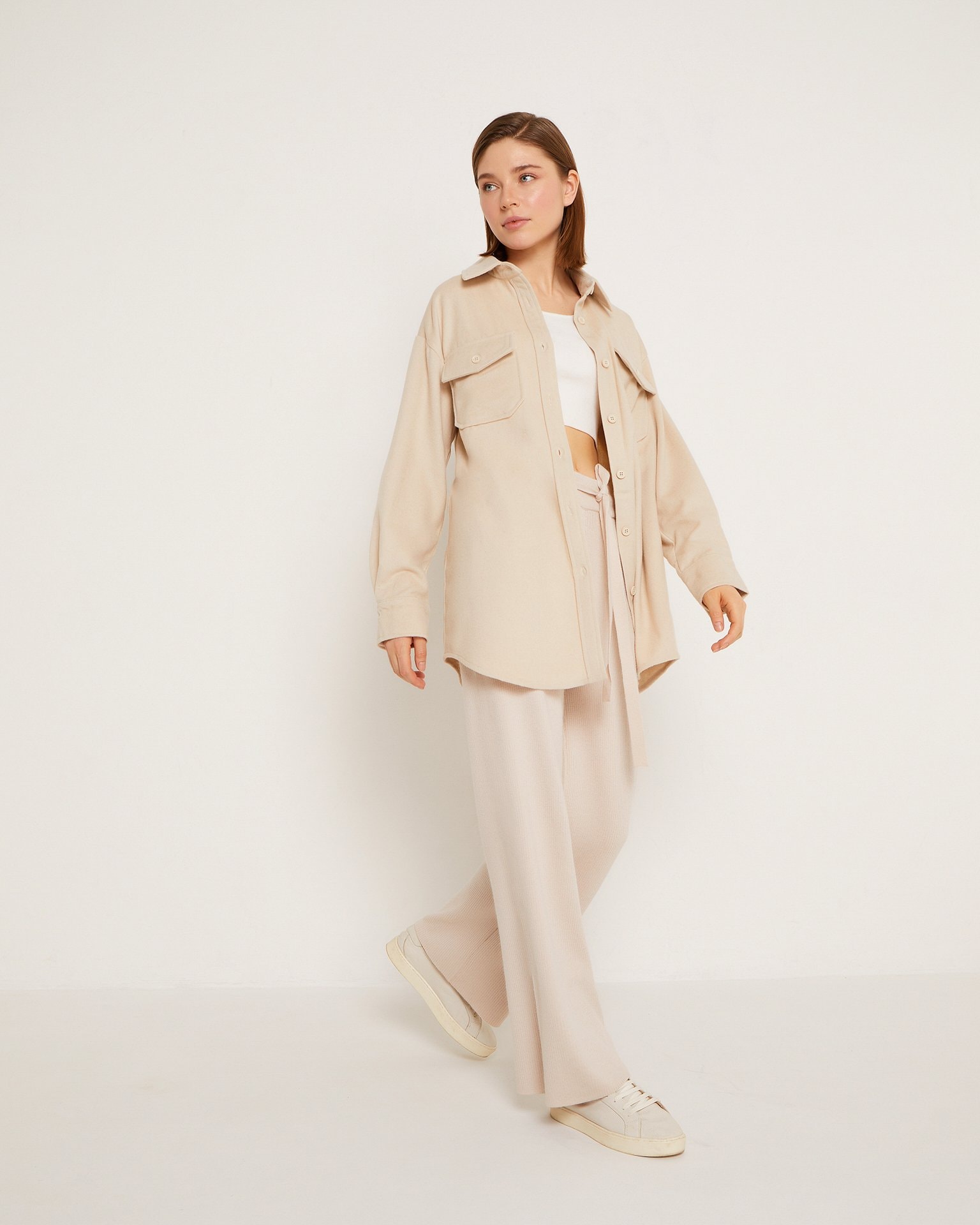 Wool shirt, Beige — photo 2