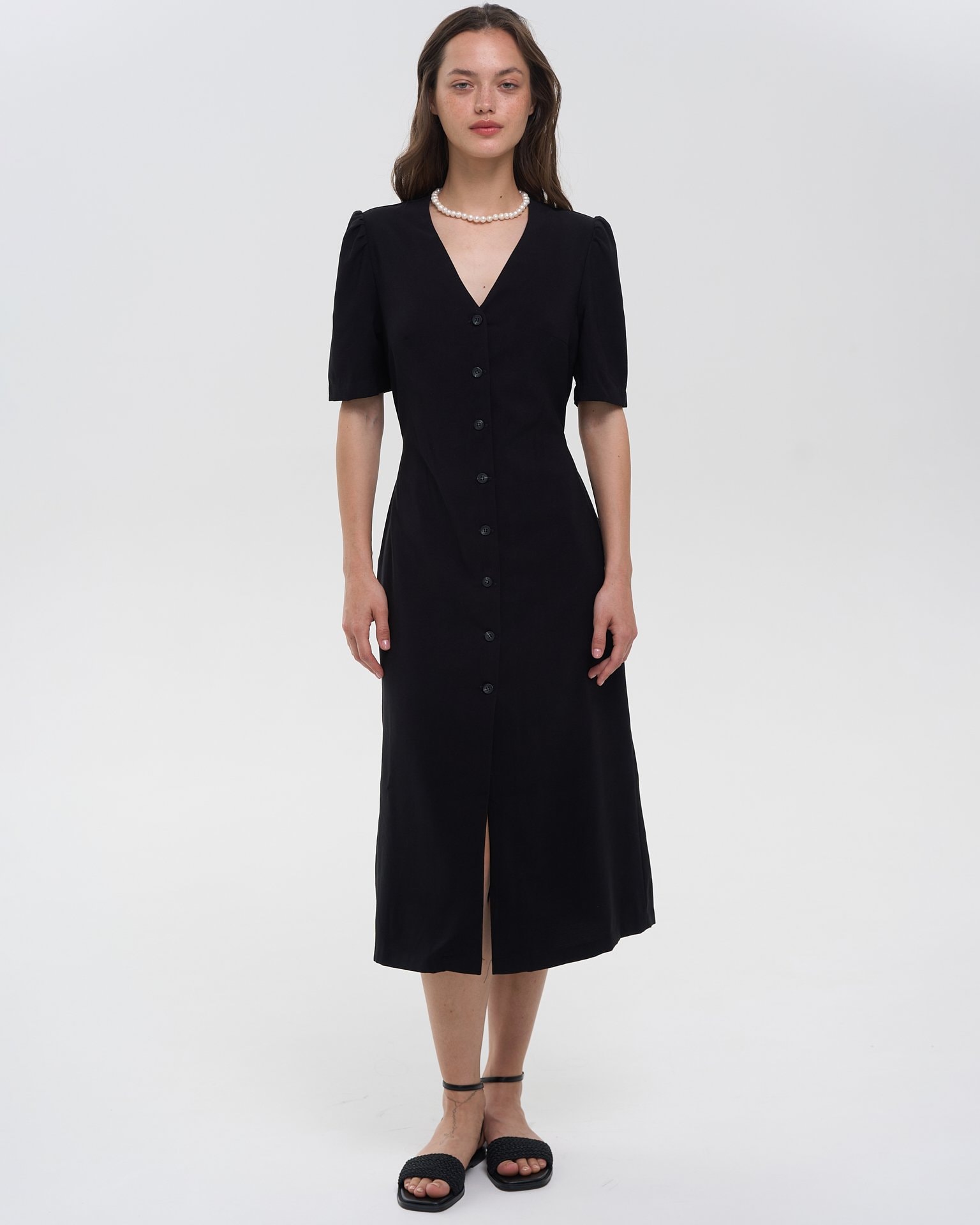 Wrap sandals, Black — photo 5