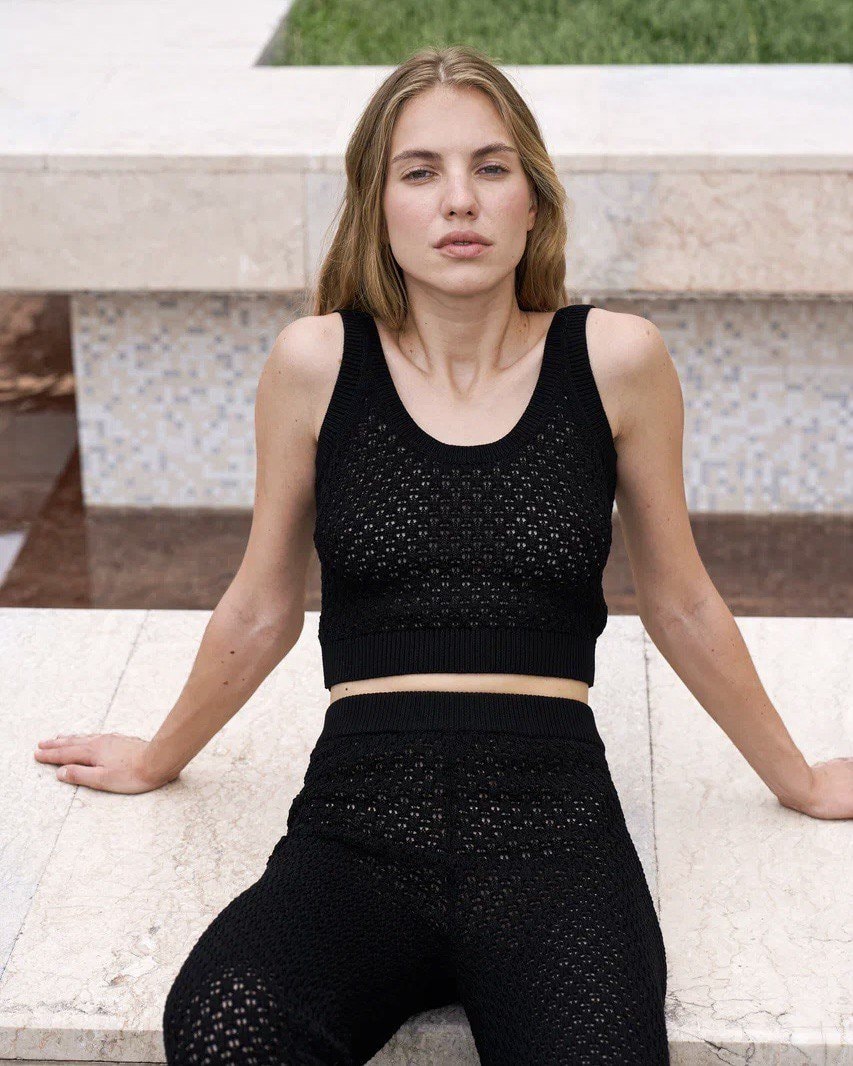 Black Crop Top, Black