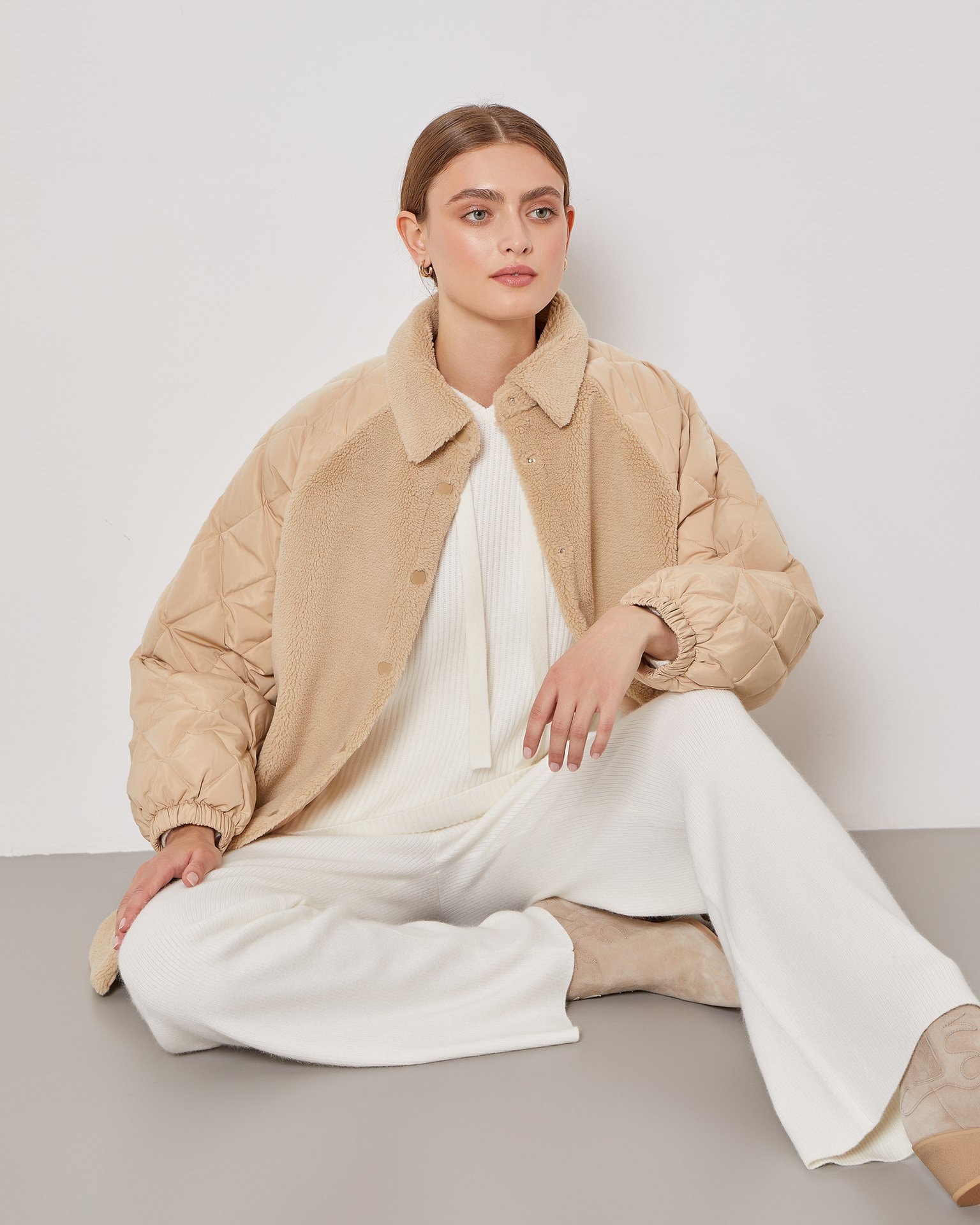 Shirt-style jacket, Brown — photo 2