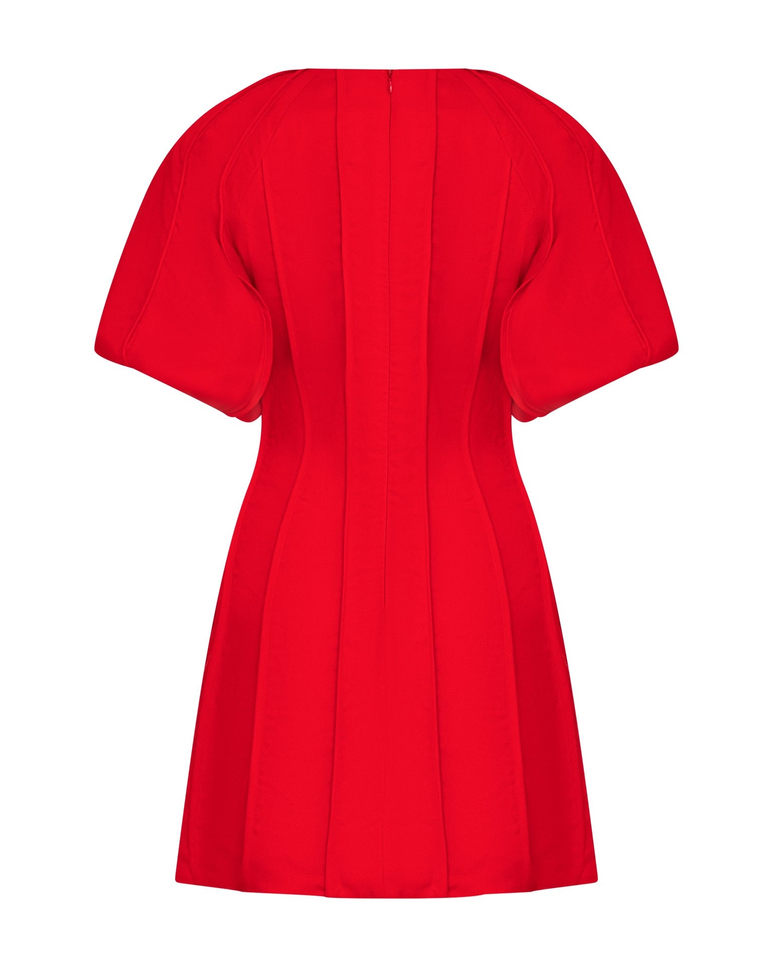 Red Mini Dress, Red — photo 6