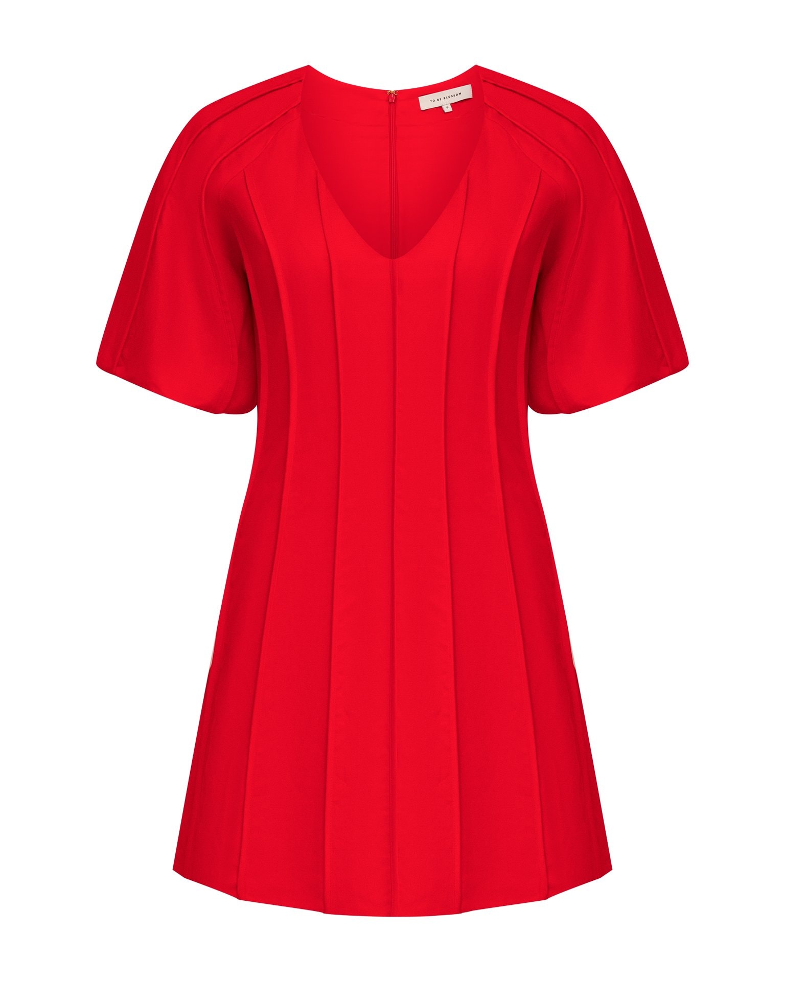 Red Mini Dress, Red — photo 7