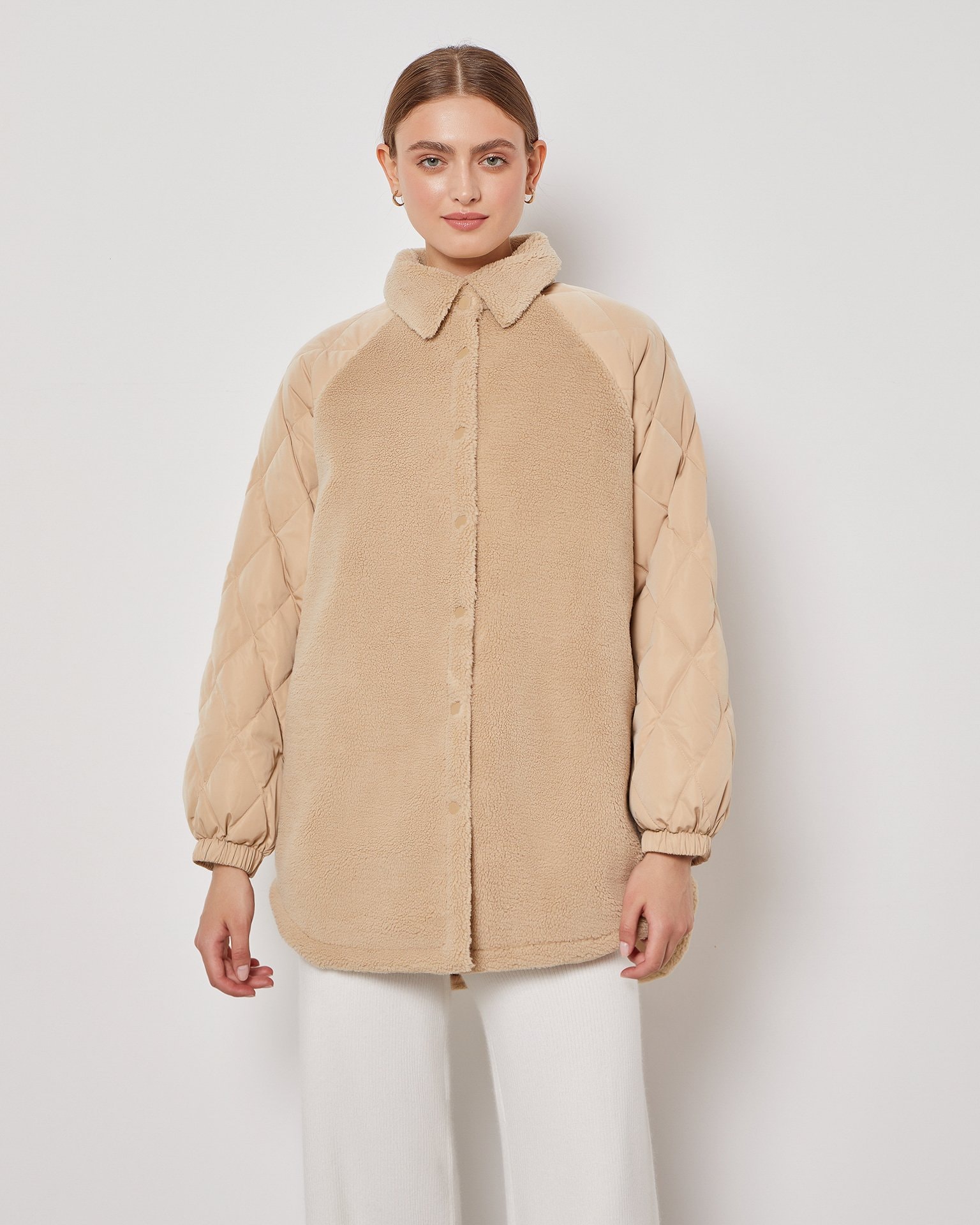 Shirt-style jacket, Brown — photo 5