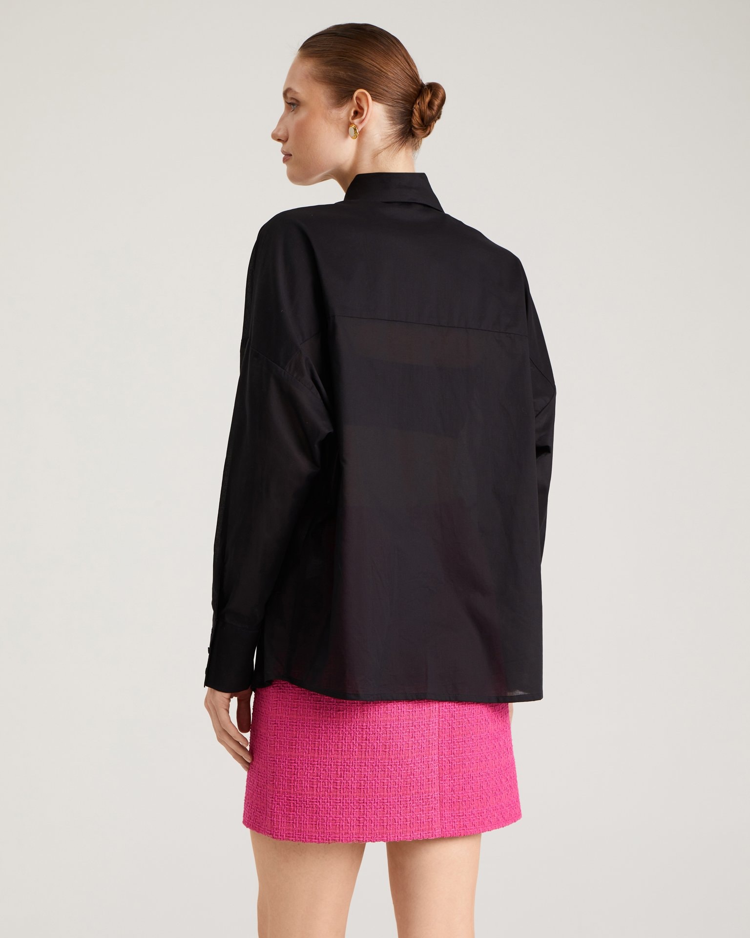 Blouse with a Bow, Black — photo 4