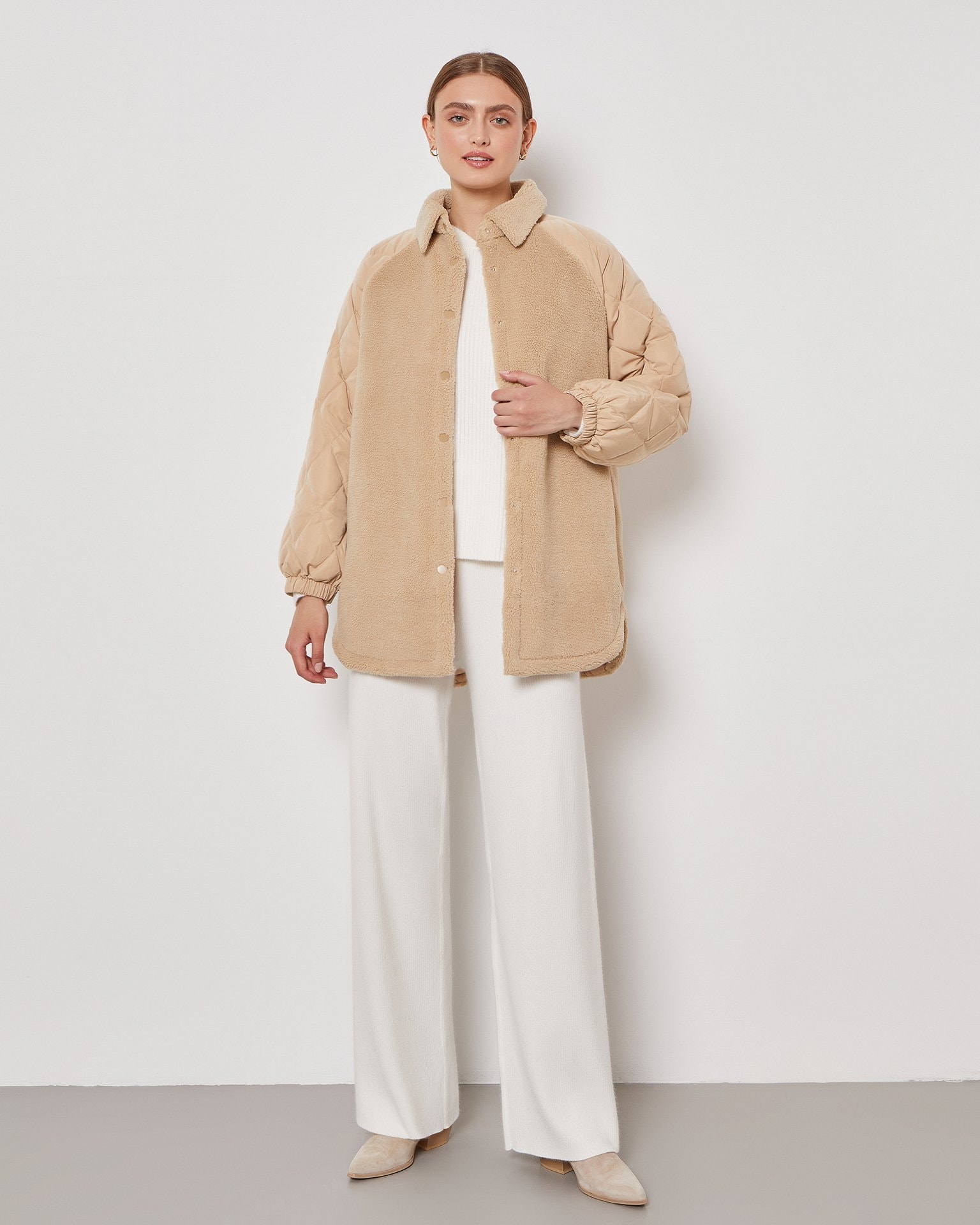 Shirt-style jacket, Brown — photo 3