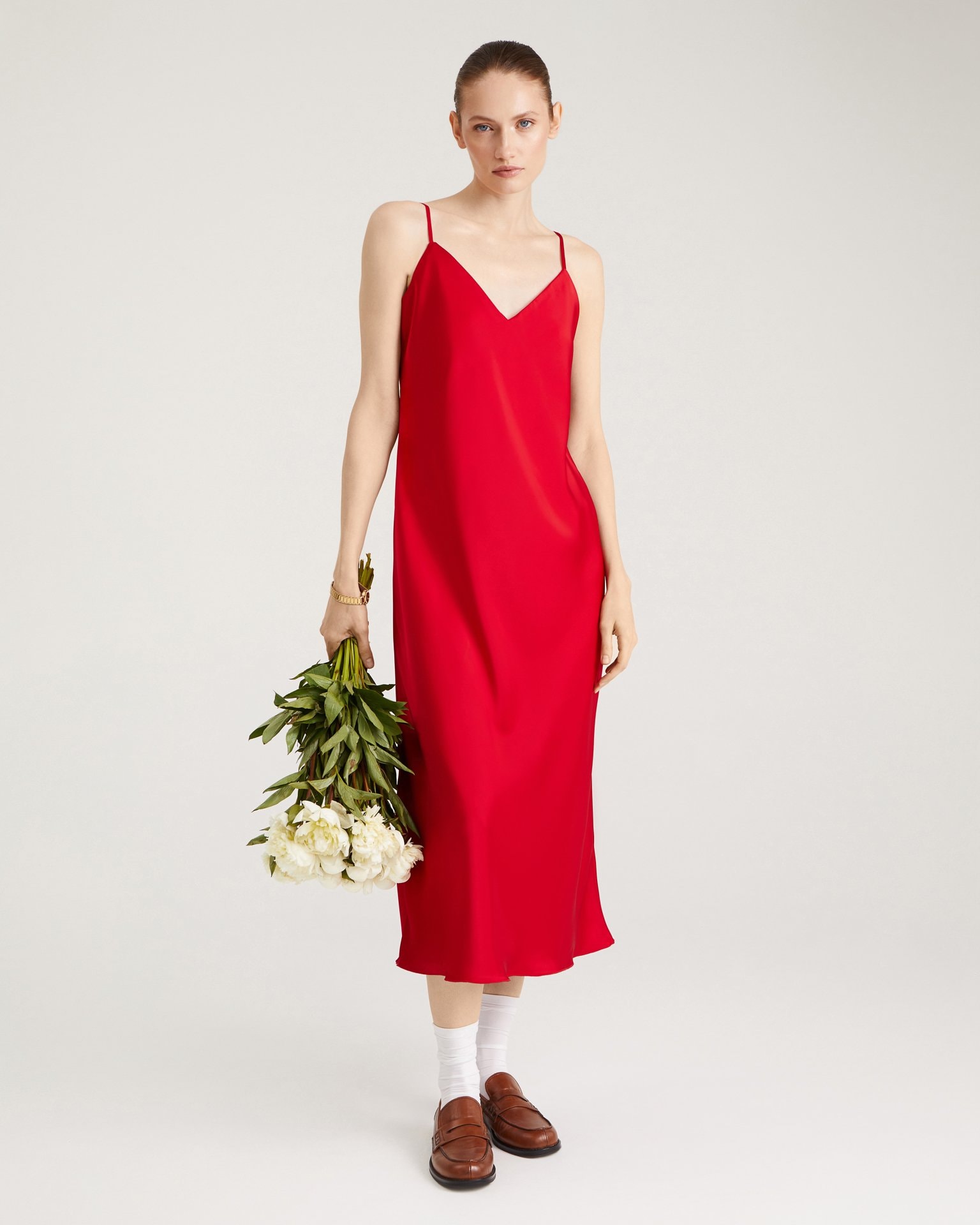 Slip Dress, Red — photo 2