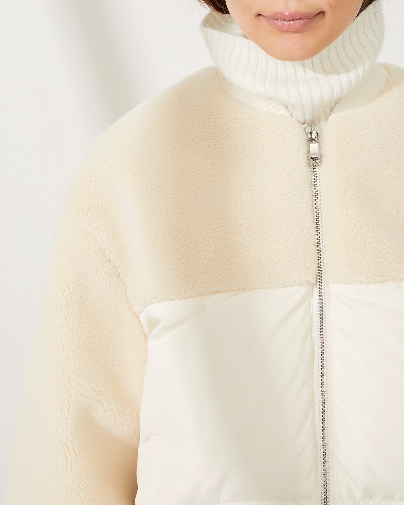 Two-Tone Jacket, Milky — photo 5