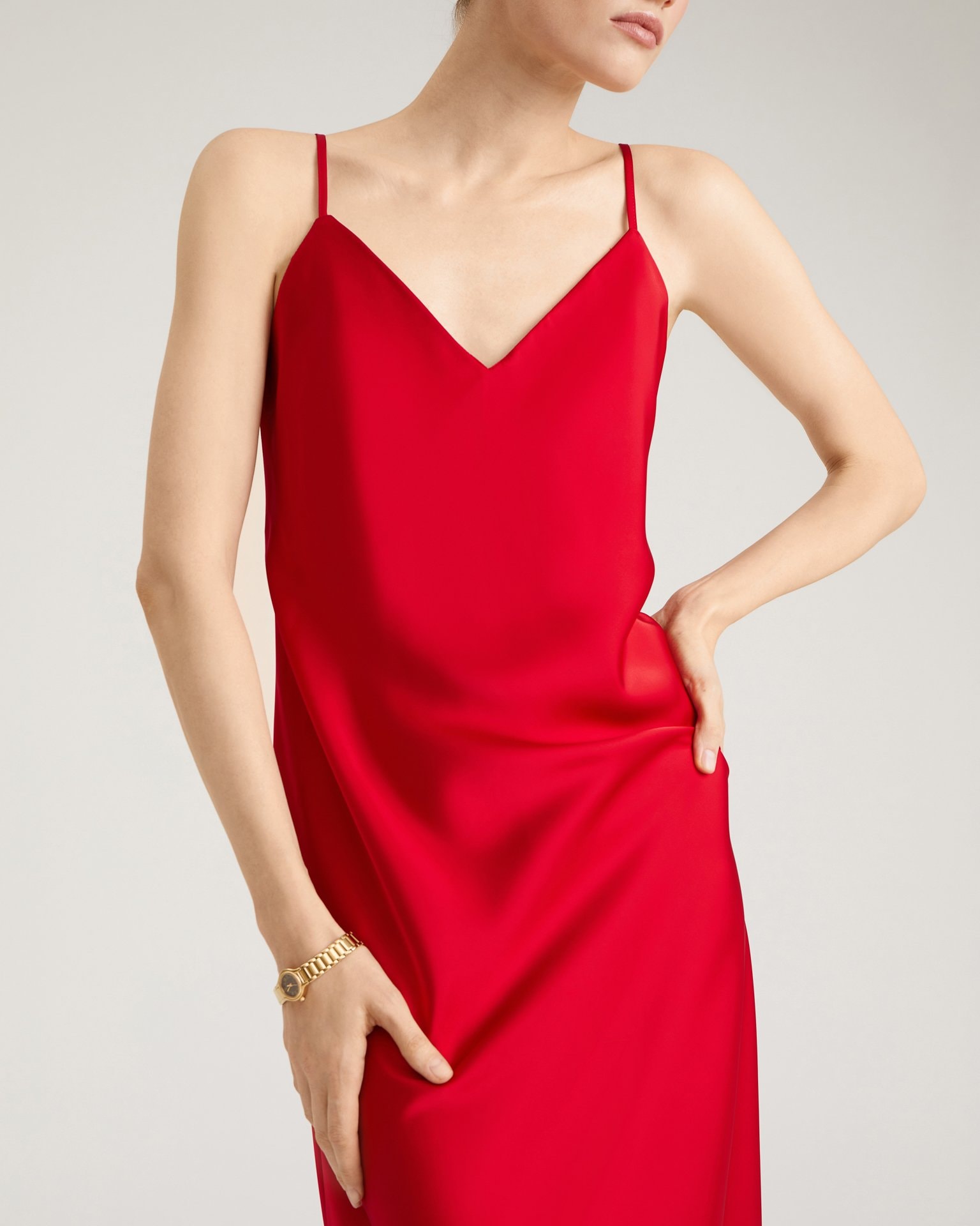 Slip Dress, Red — photo 8