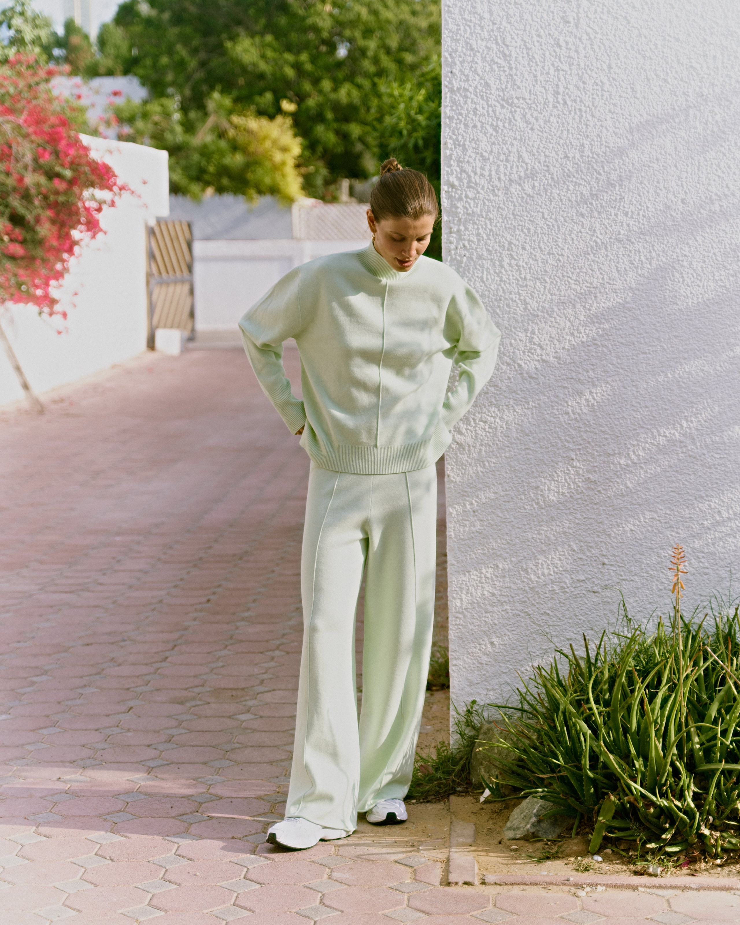 A trouser set, Mint