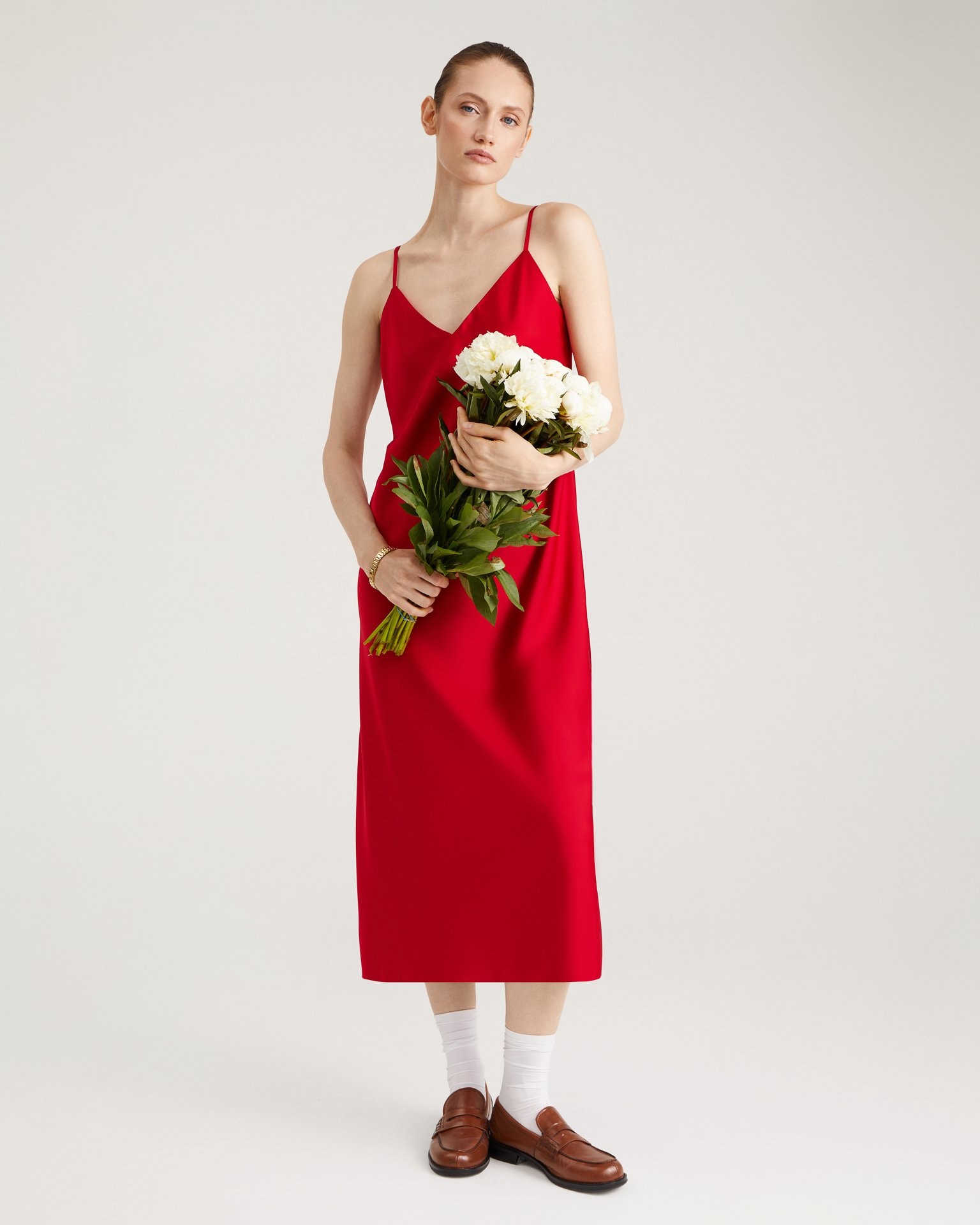 Slip Dress, Red — photo 5