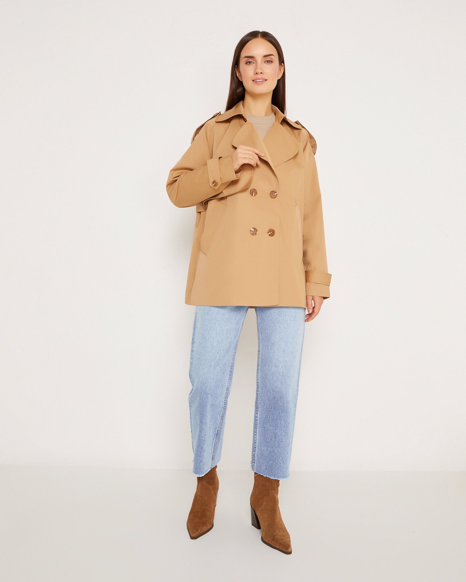 Brown trench coat, Brown — photo 2