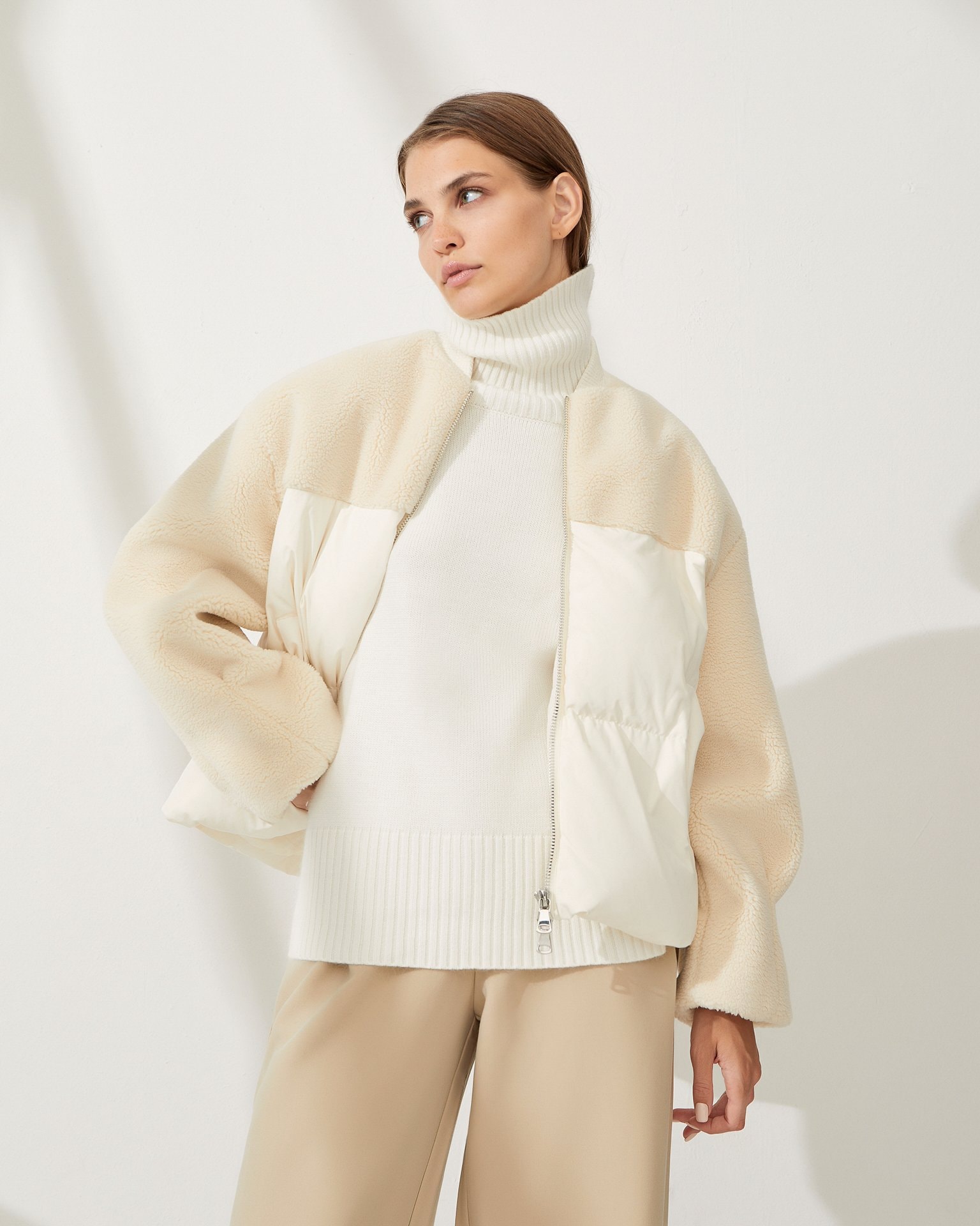 Two-Tone Jacket, Milky — photo 3