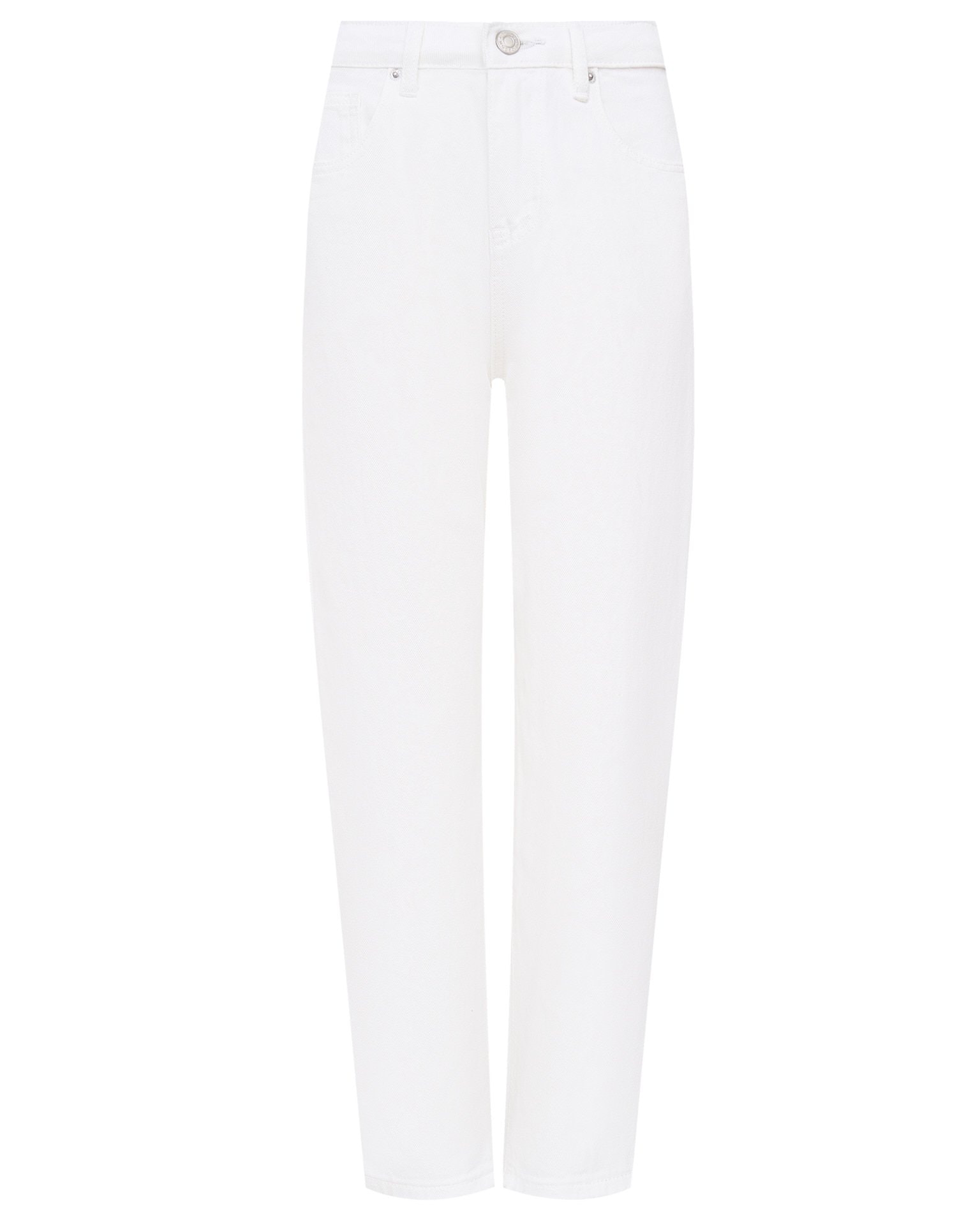 White cropped jeans, White — photo 3