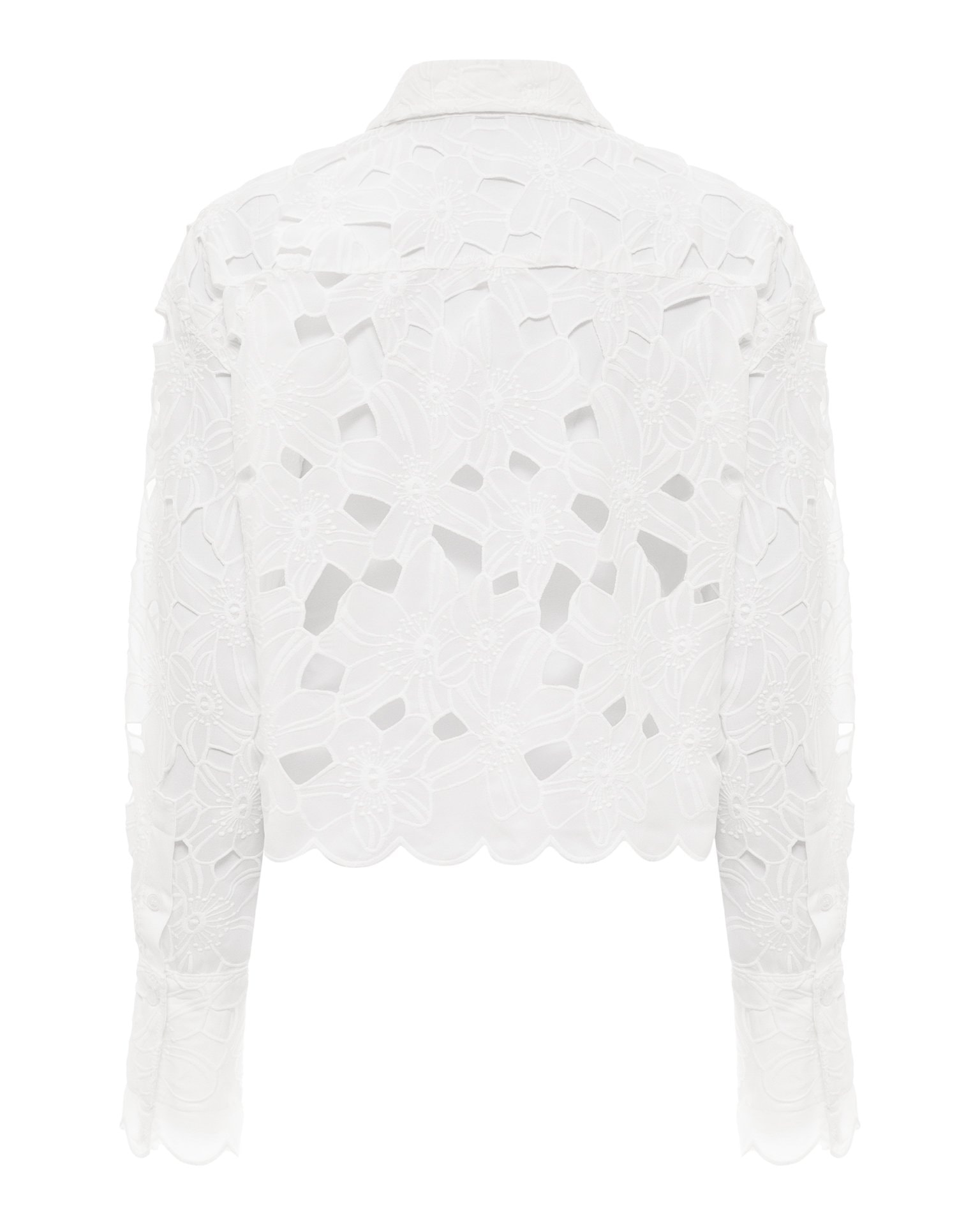 White lace blouse, White — photo 8