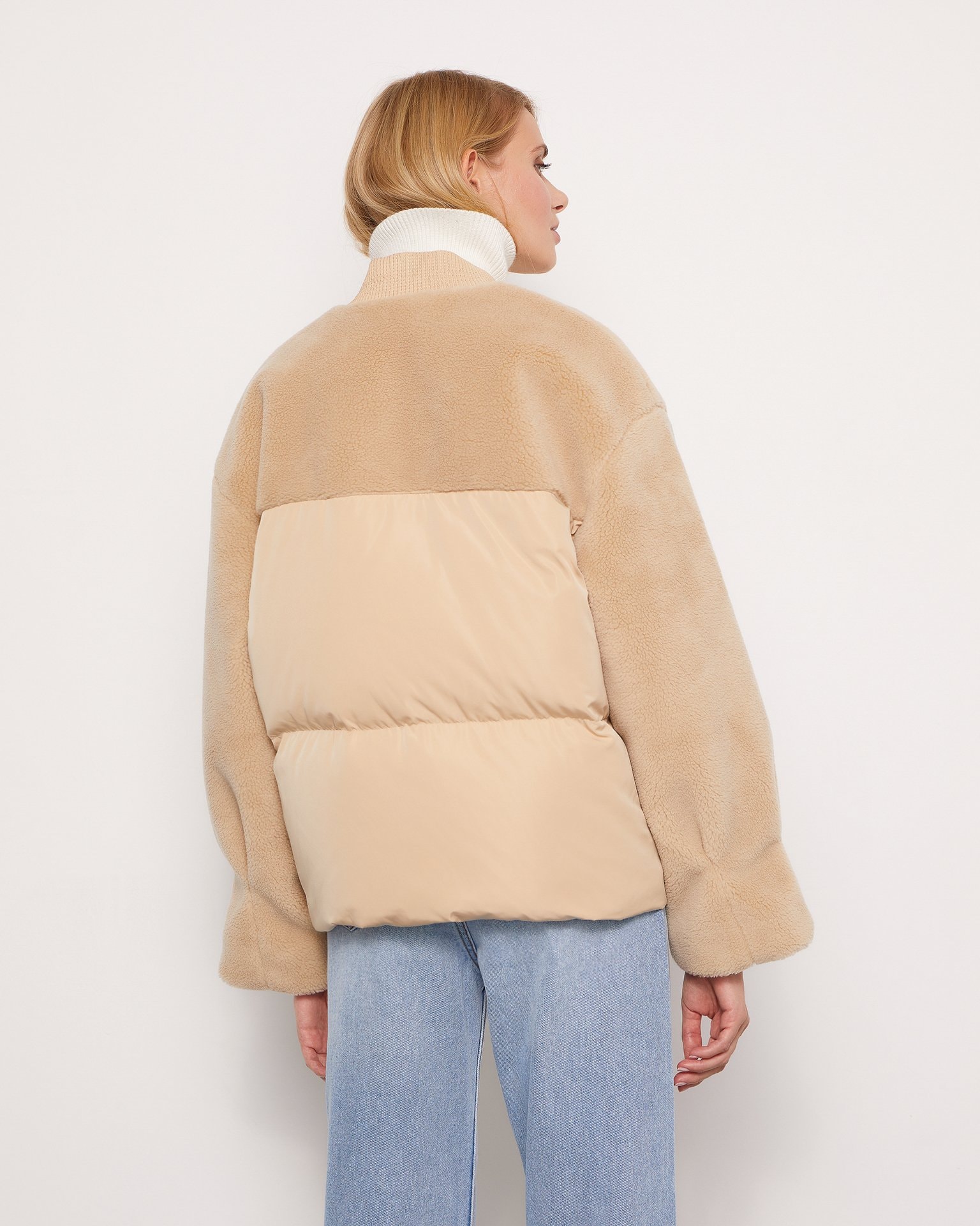 Short bomber jacket, Brown — photo 4