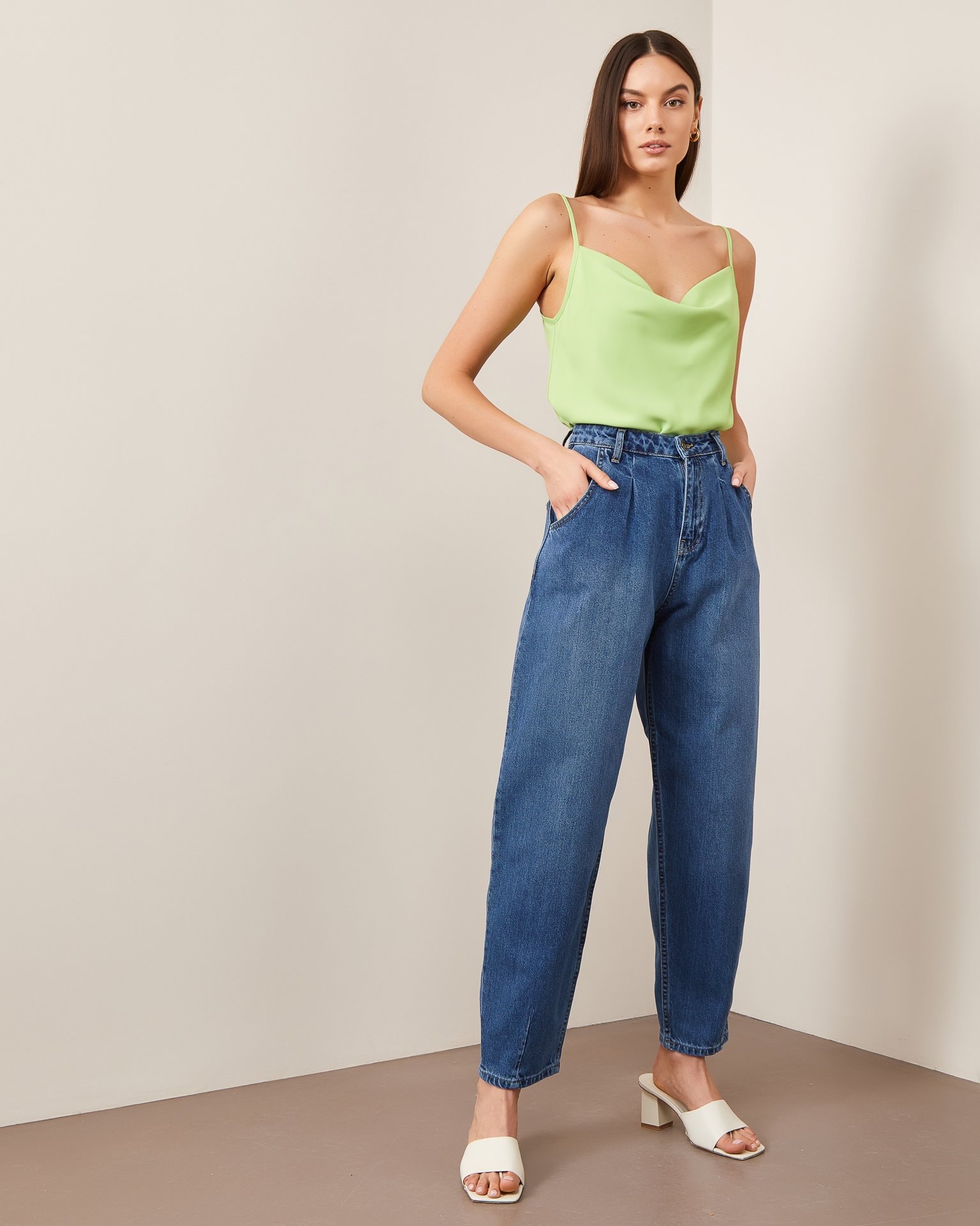 Denim banana jeans, Sky blue — photo 2