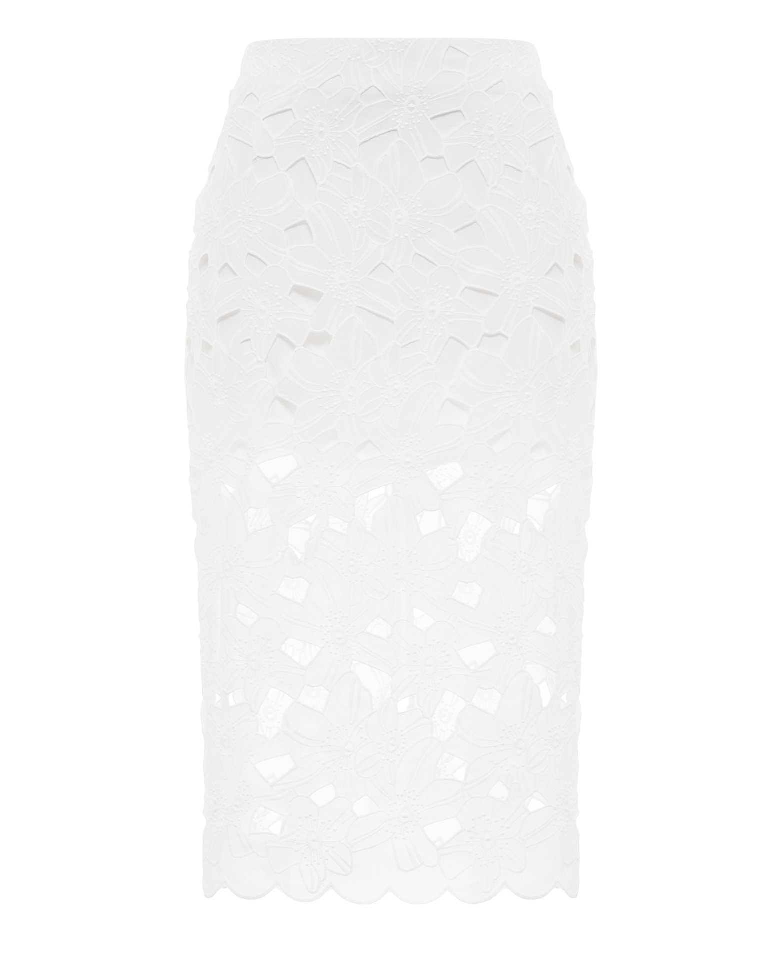 White lace skirt, White — photo 6