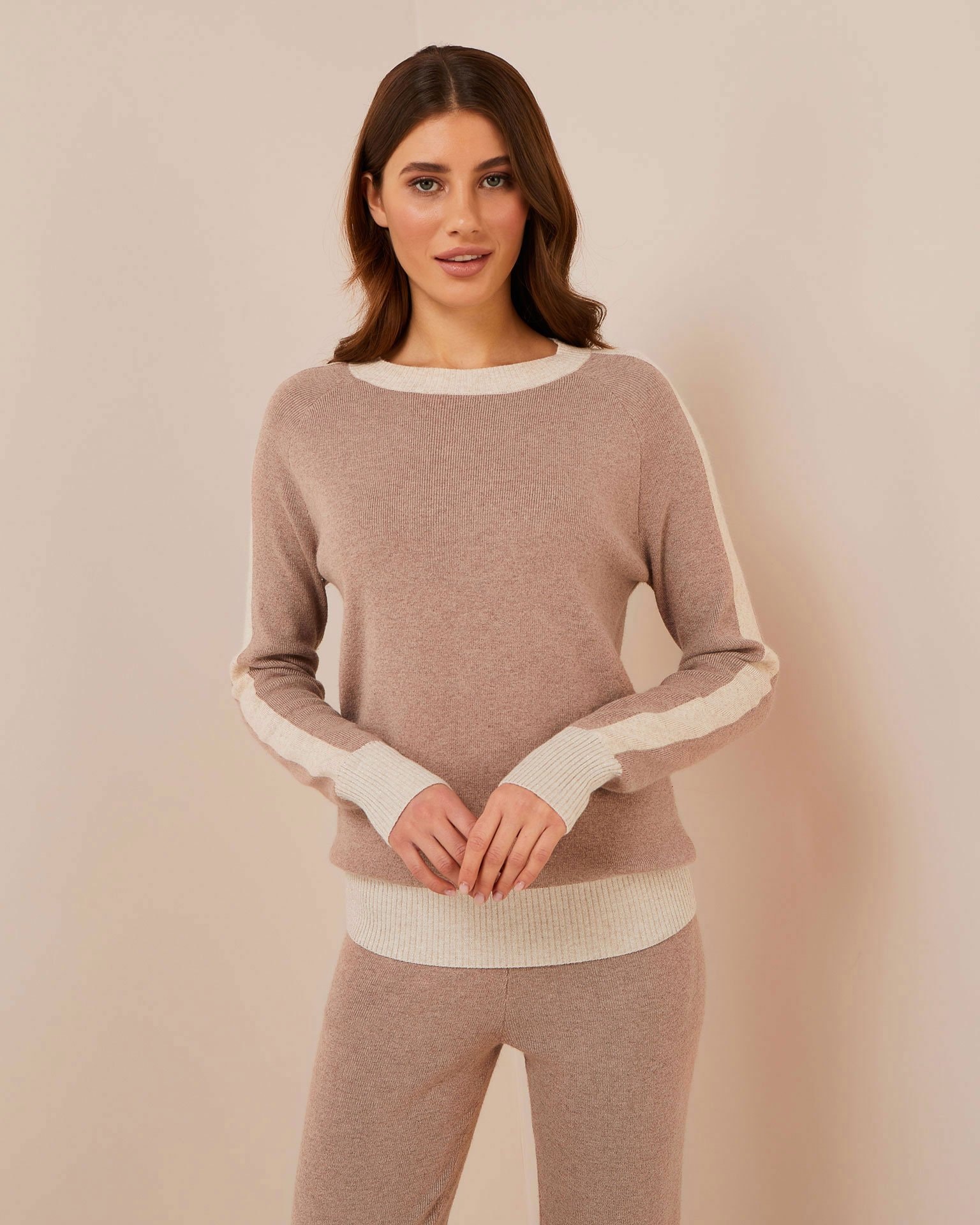 Ribbed suit, Beige — photo 4