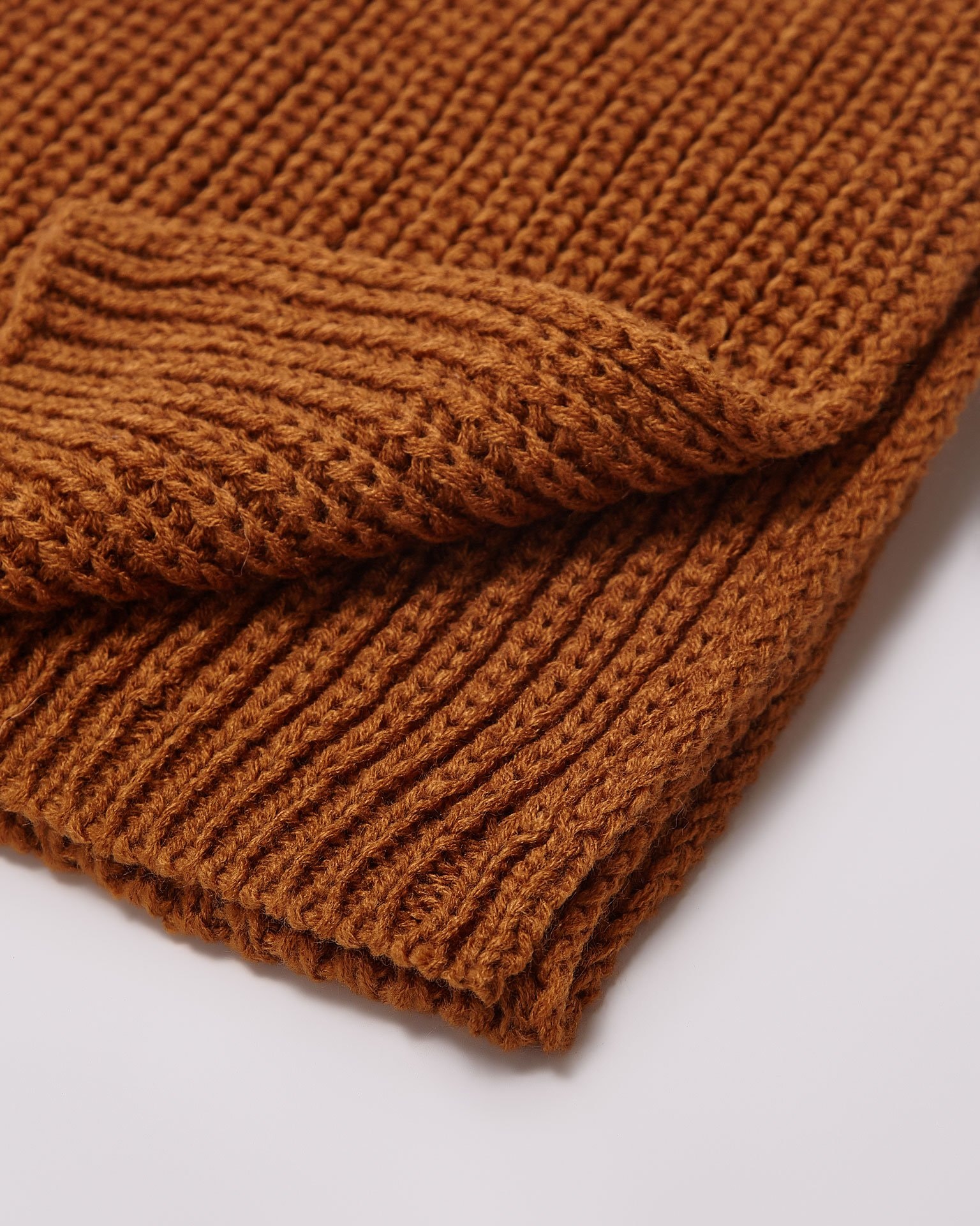 Caramel Coloured Scarf, Brown — photo 2