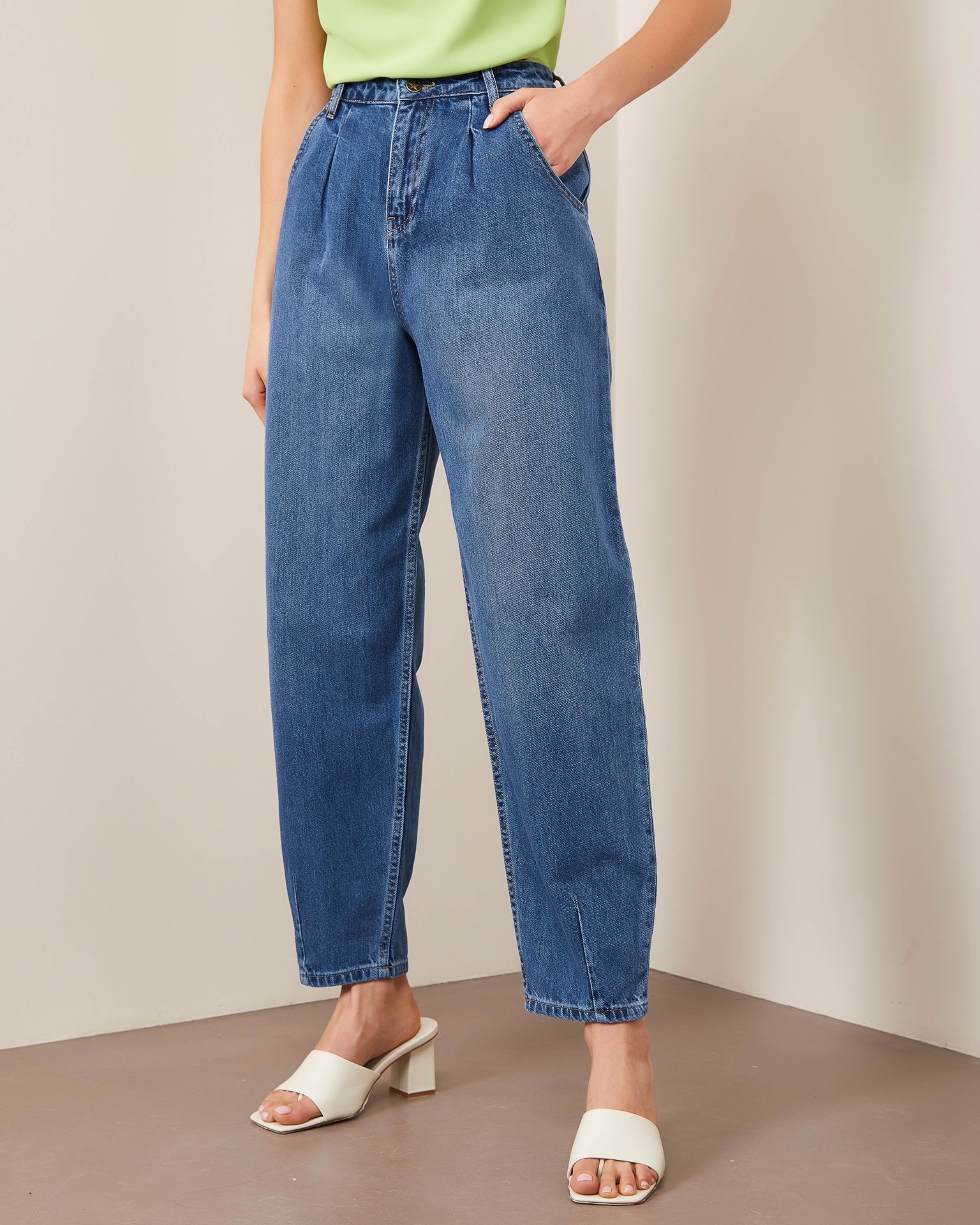 Denim banana jeans, Sky blue
