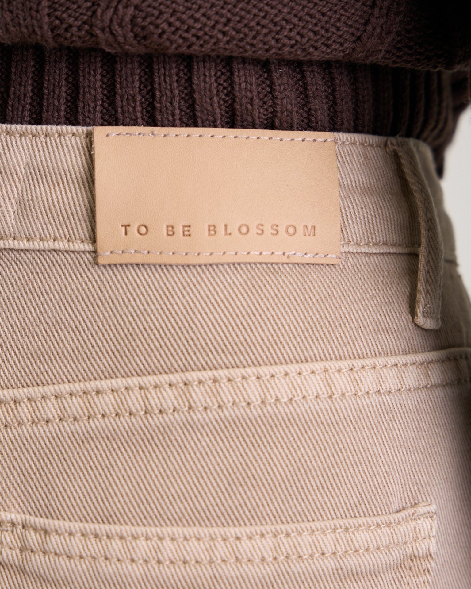 Beige mom jeans, Beige — photo 10