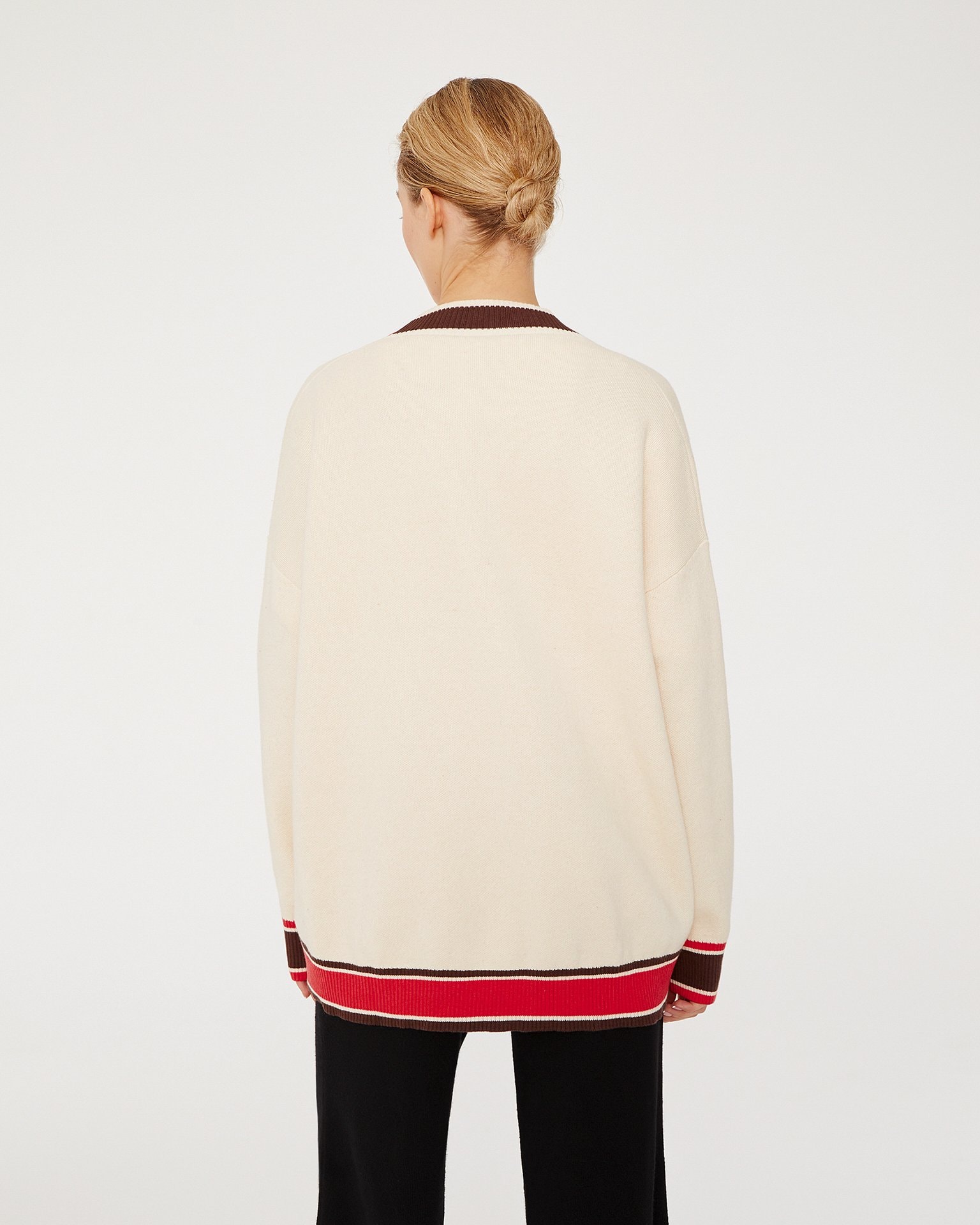 Longline Cardigan, Milky — photo 4