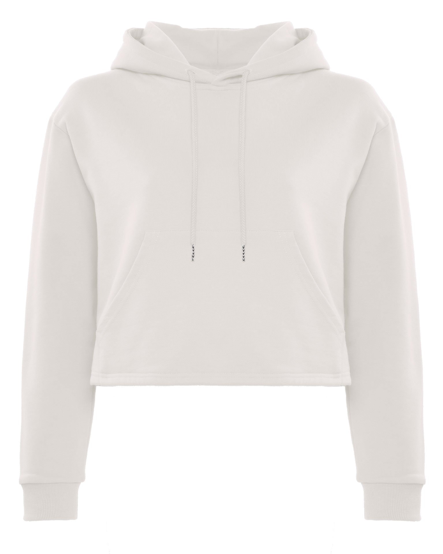Set with a cropped hoodie, White — photo 7