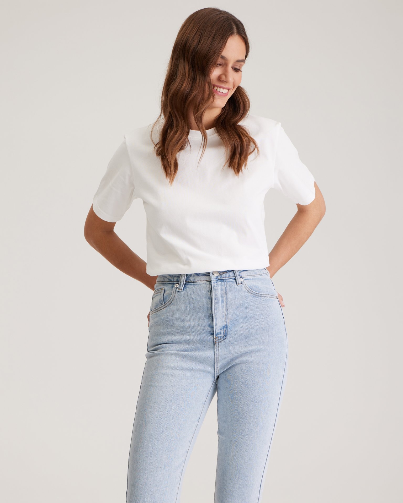 Light blue jeans, Sky Blue — photo 7