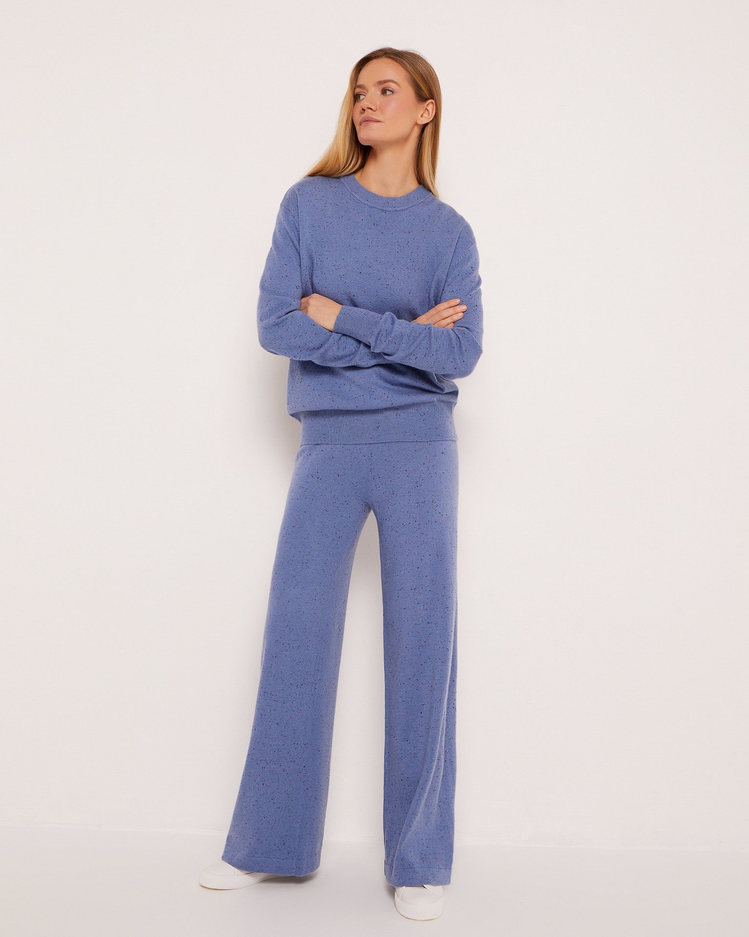 Straight-leg trousers, Azure — photo 2