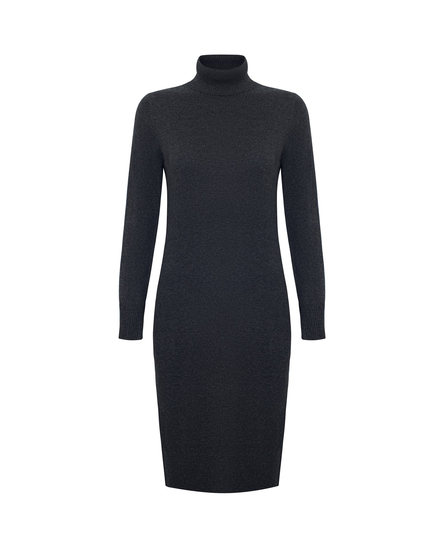 Black knitted dress, Black — photo 7