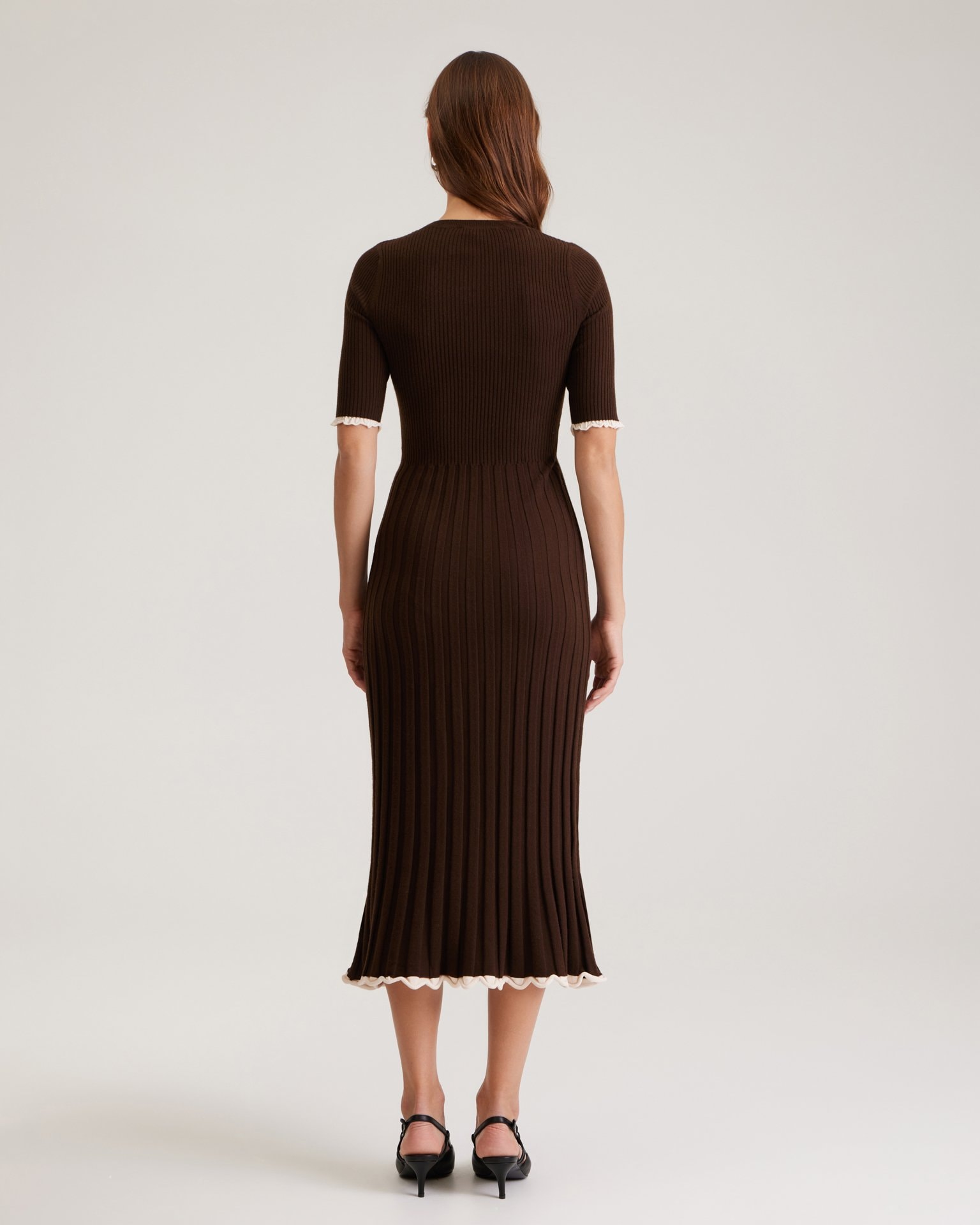 Tube Dress, Dark Brown — photo 3