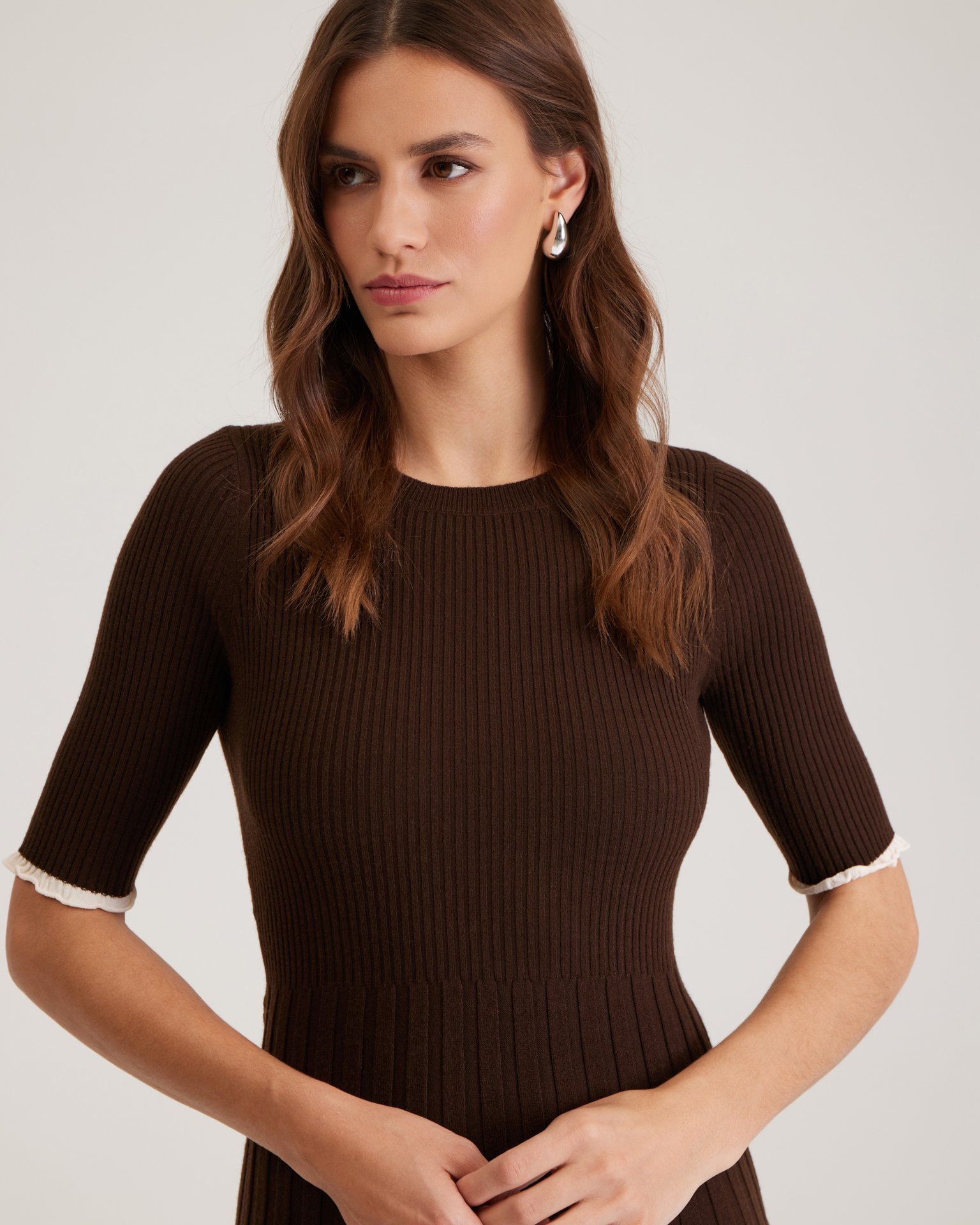 Tube Dress, Dark Brown — photo 5