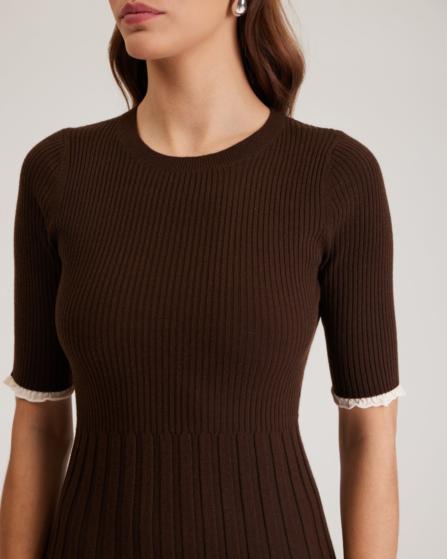 Tube Dress, Dark Brown — photo 6