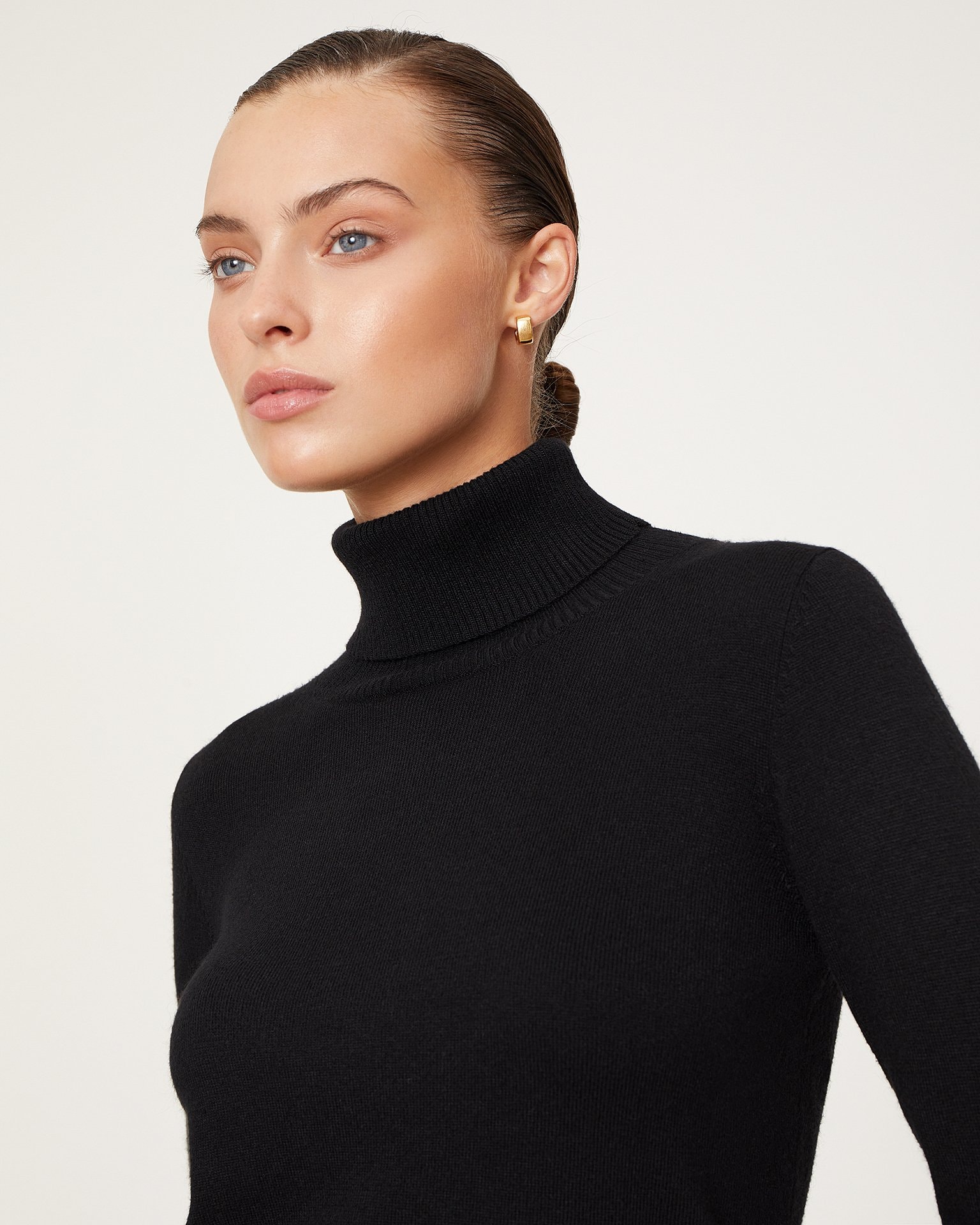 Black knitted dress, Black — photo 4
