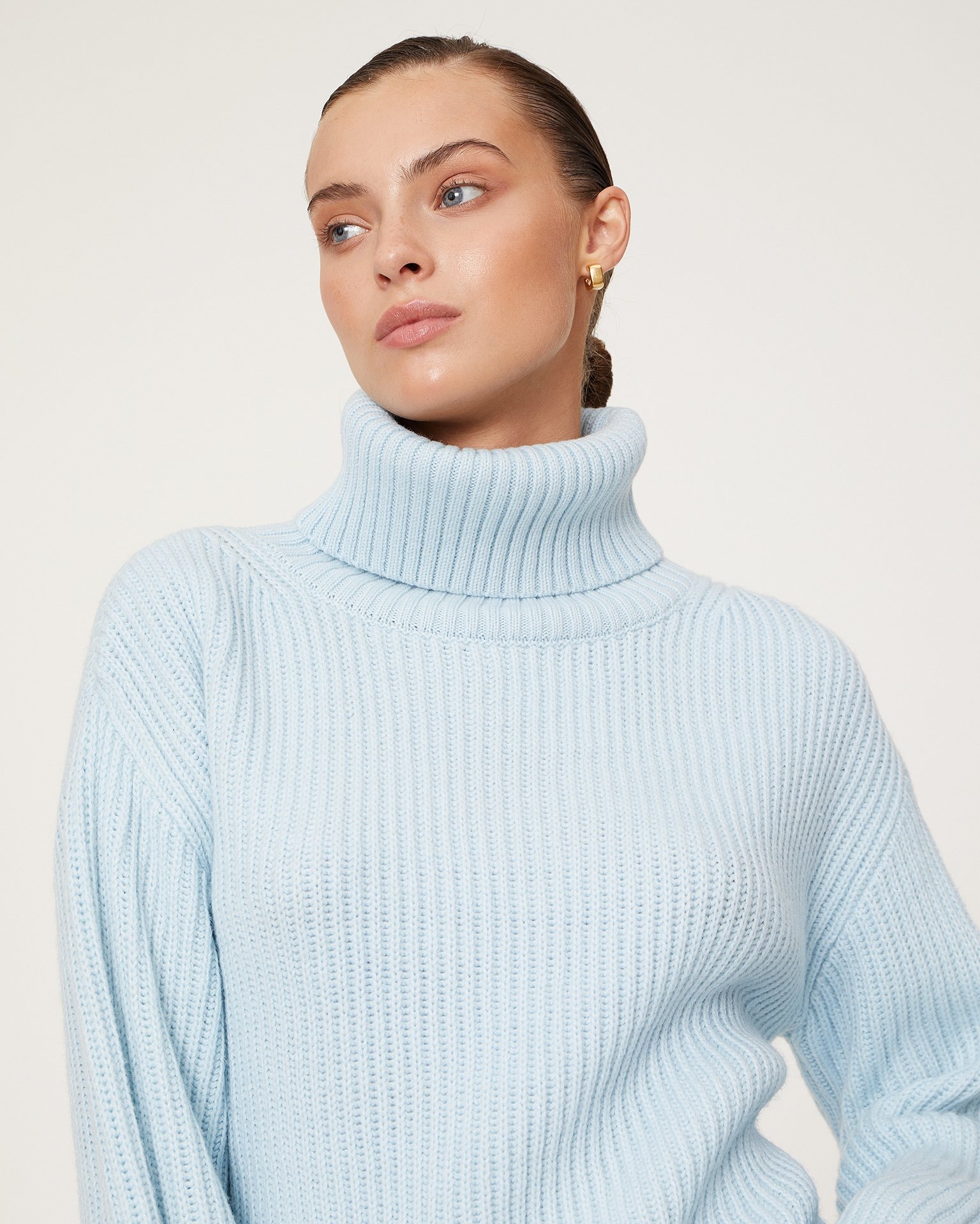 Sky blue sweater, Light Blue — photo 4