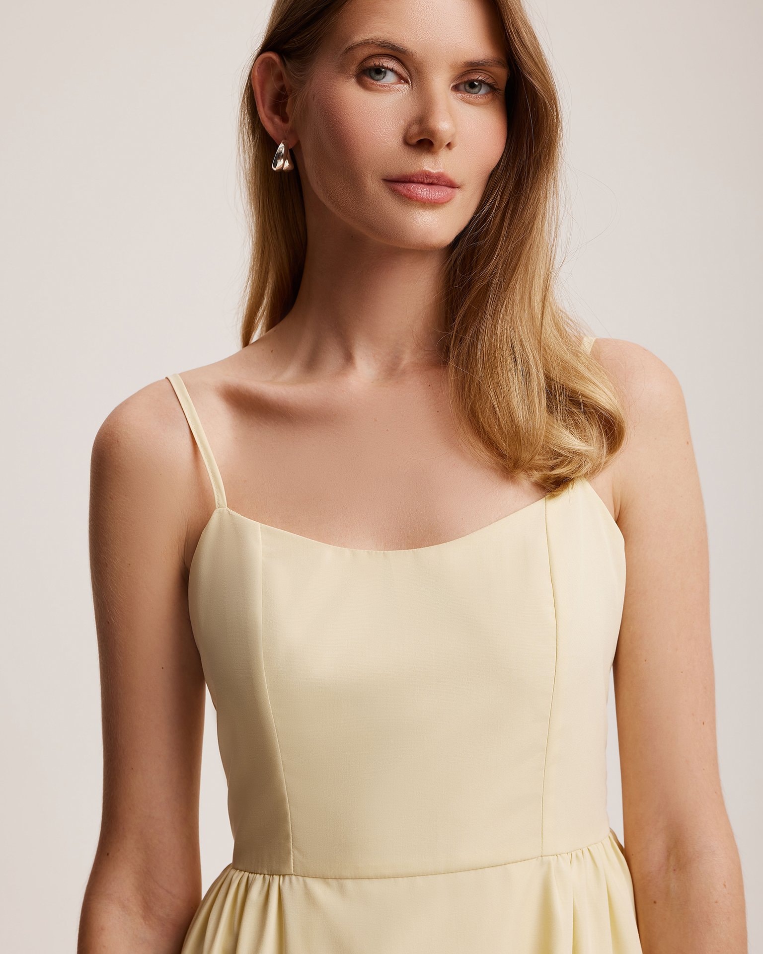 Butter-colored sundress, Yellow — photo 4