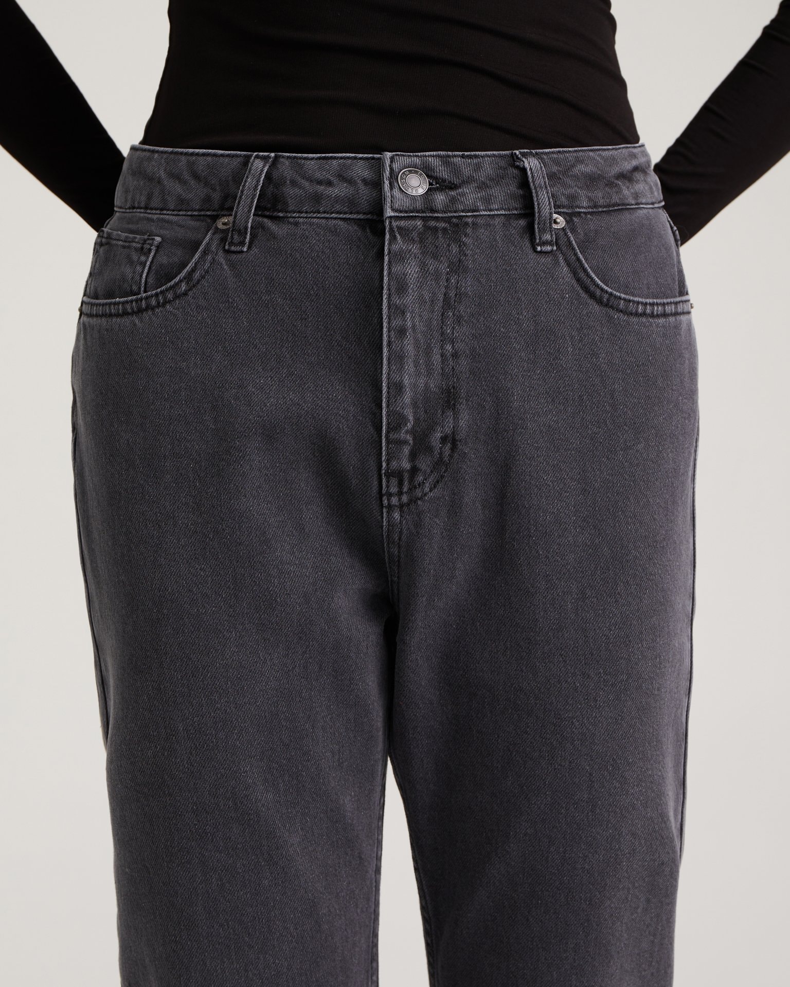 Light grey mom jeans, Light Grey — photo 7