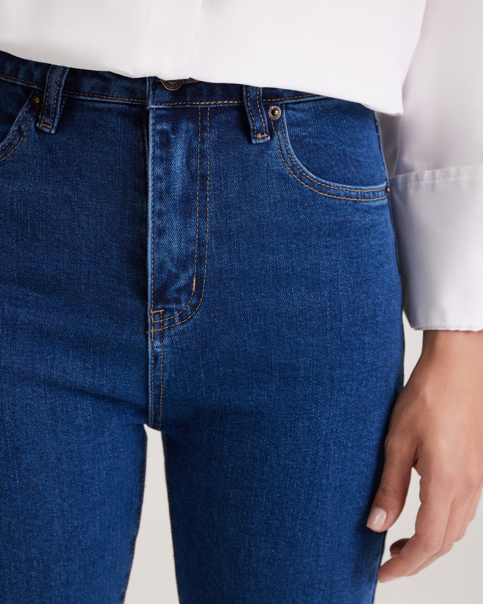 Skinny jeans, Blue — photo 8