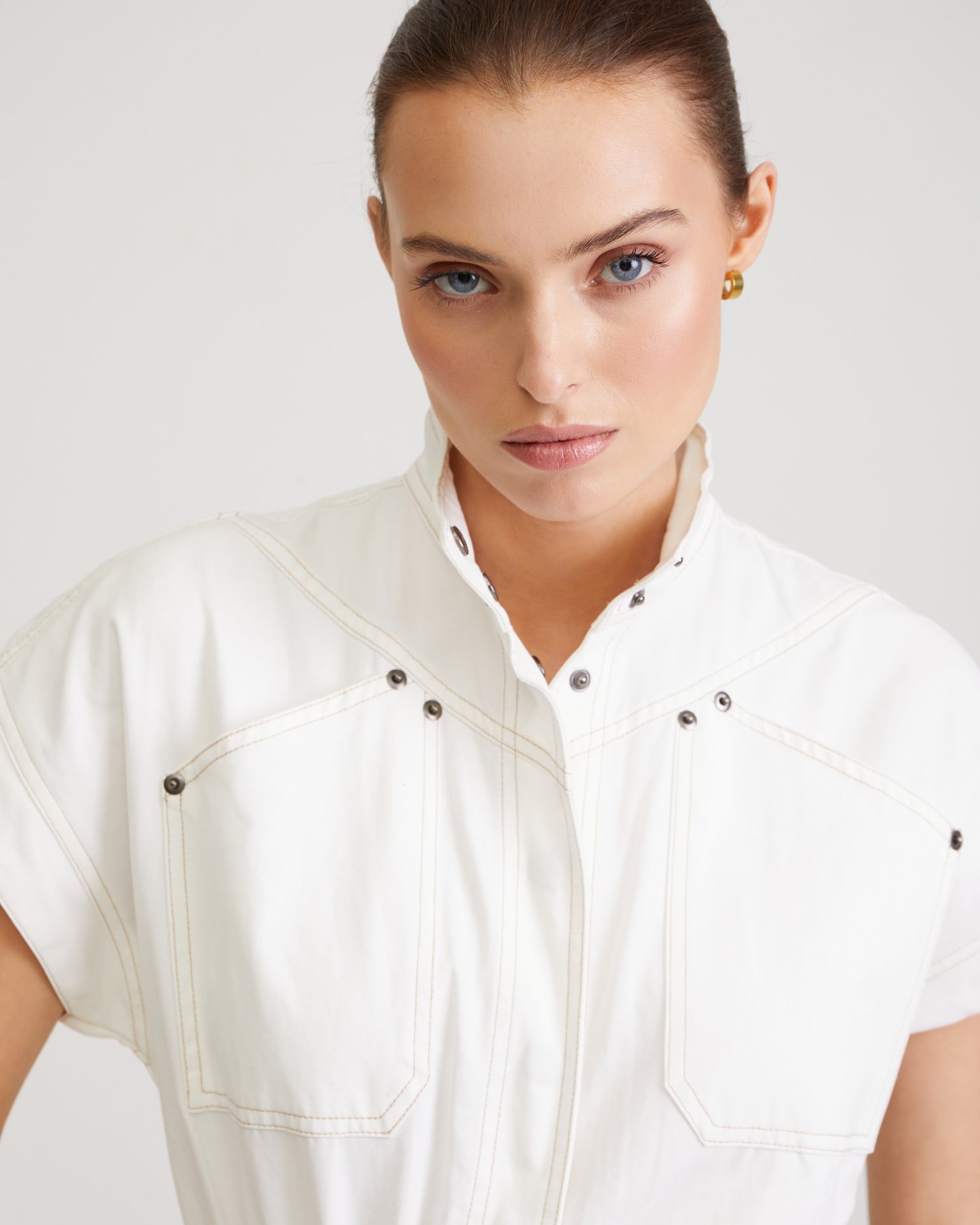 Snow-white jumpsuit, White — photo 5