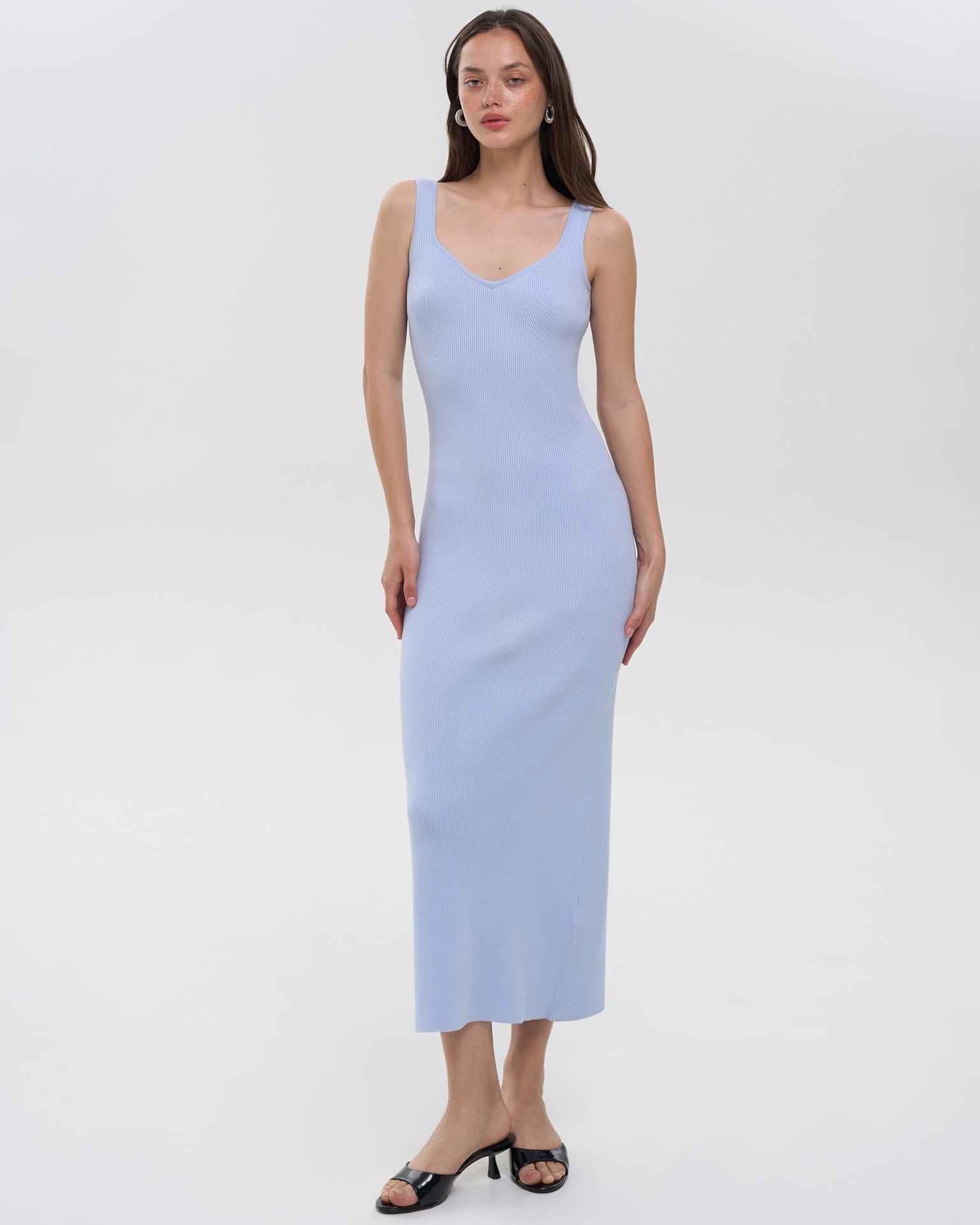 Fitted dress, Sky Blue — photo 2