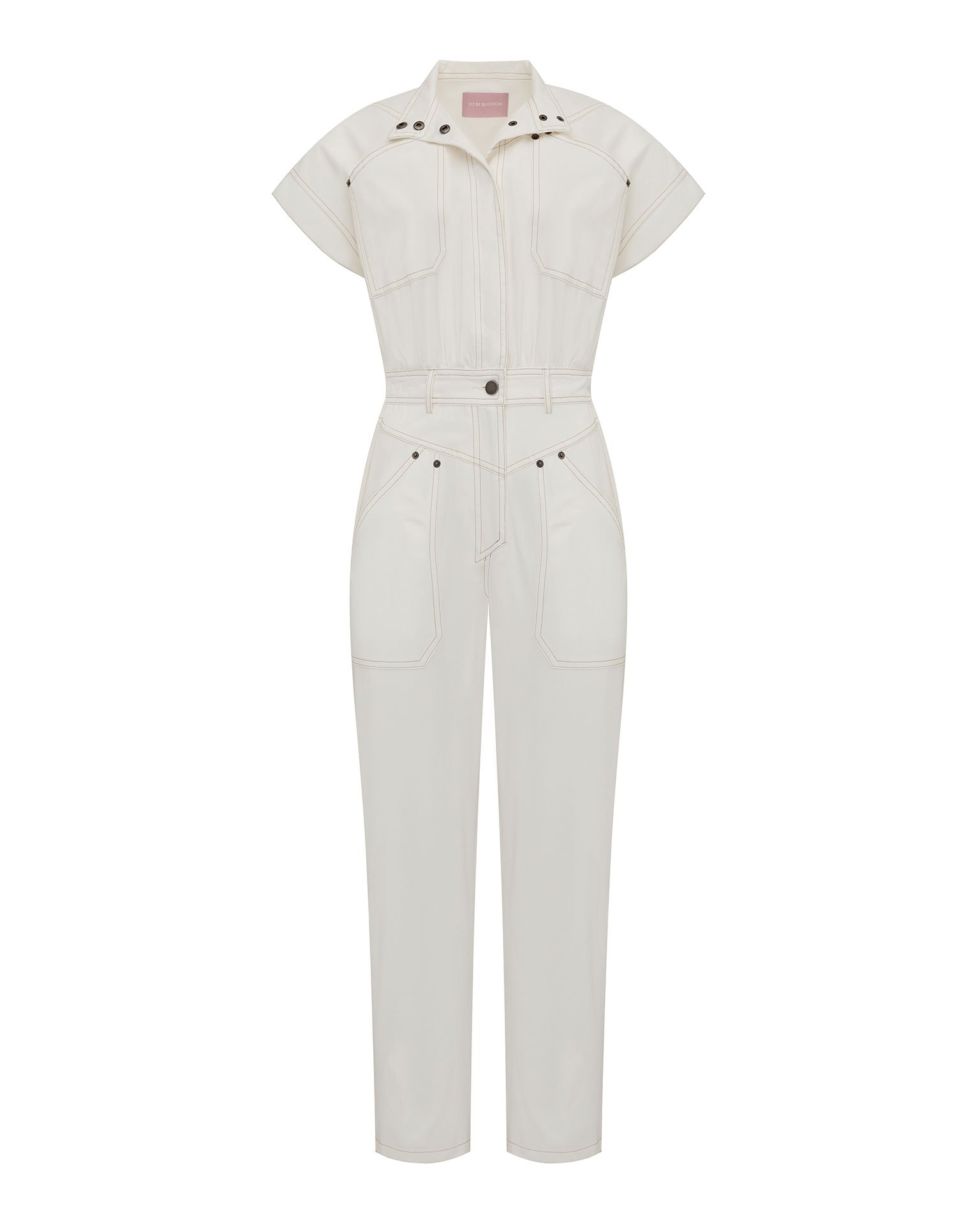 Snow-white jumpsuit, White — photo 3