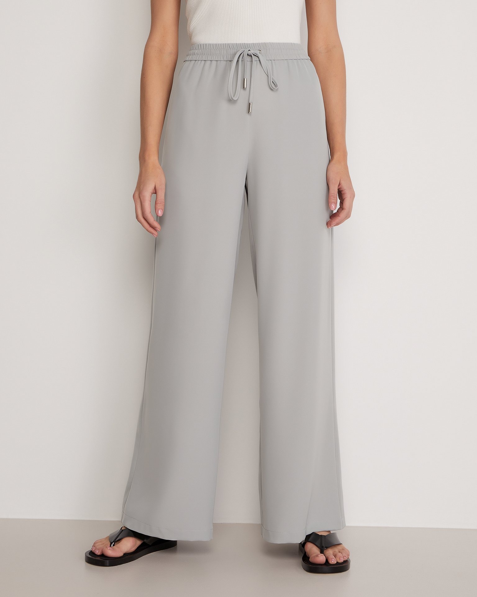 Grey palazzo trousers, Grey — photo 3