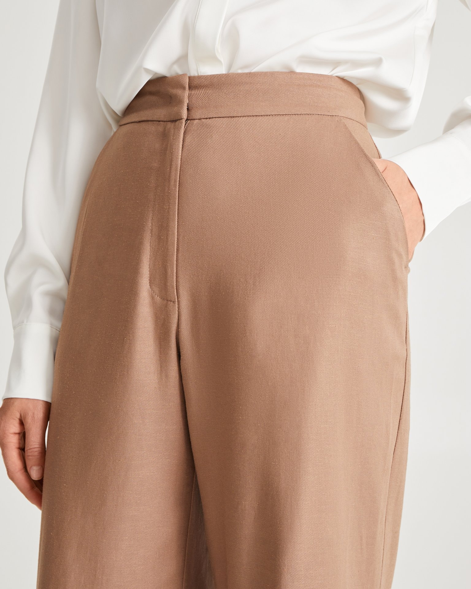 Palazzo trousers, Brown — photo 6